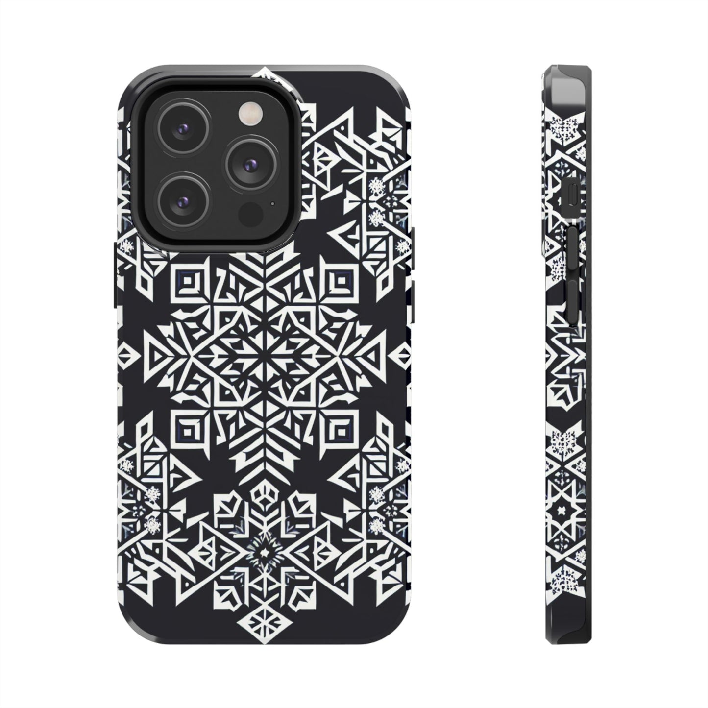 Winter Wonderland Tough Phone Case - Digital Snowflake - for iPhone