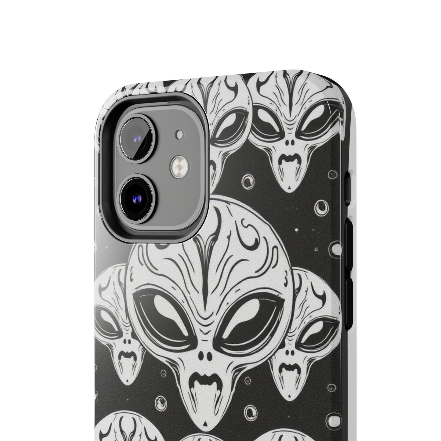 Alien Pattern Tough Phone Case - Durable Protection with Out-of-This-World Design