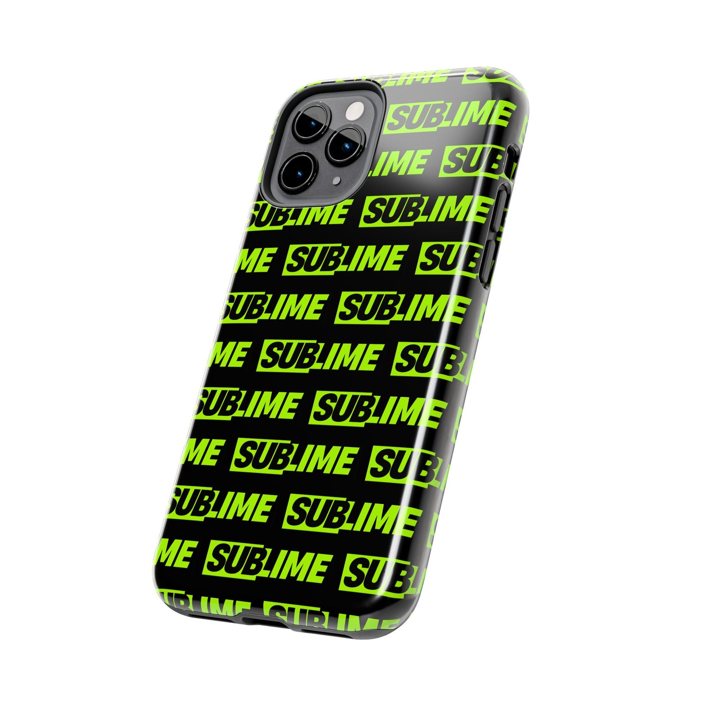 Sublime Text Pattern Tough Phone Case - Vibrant Protective Cover for iPhone