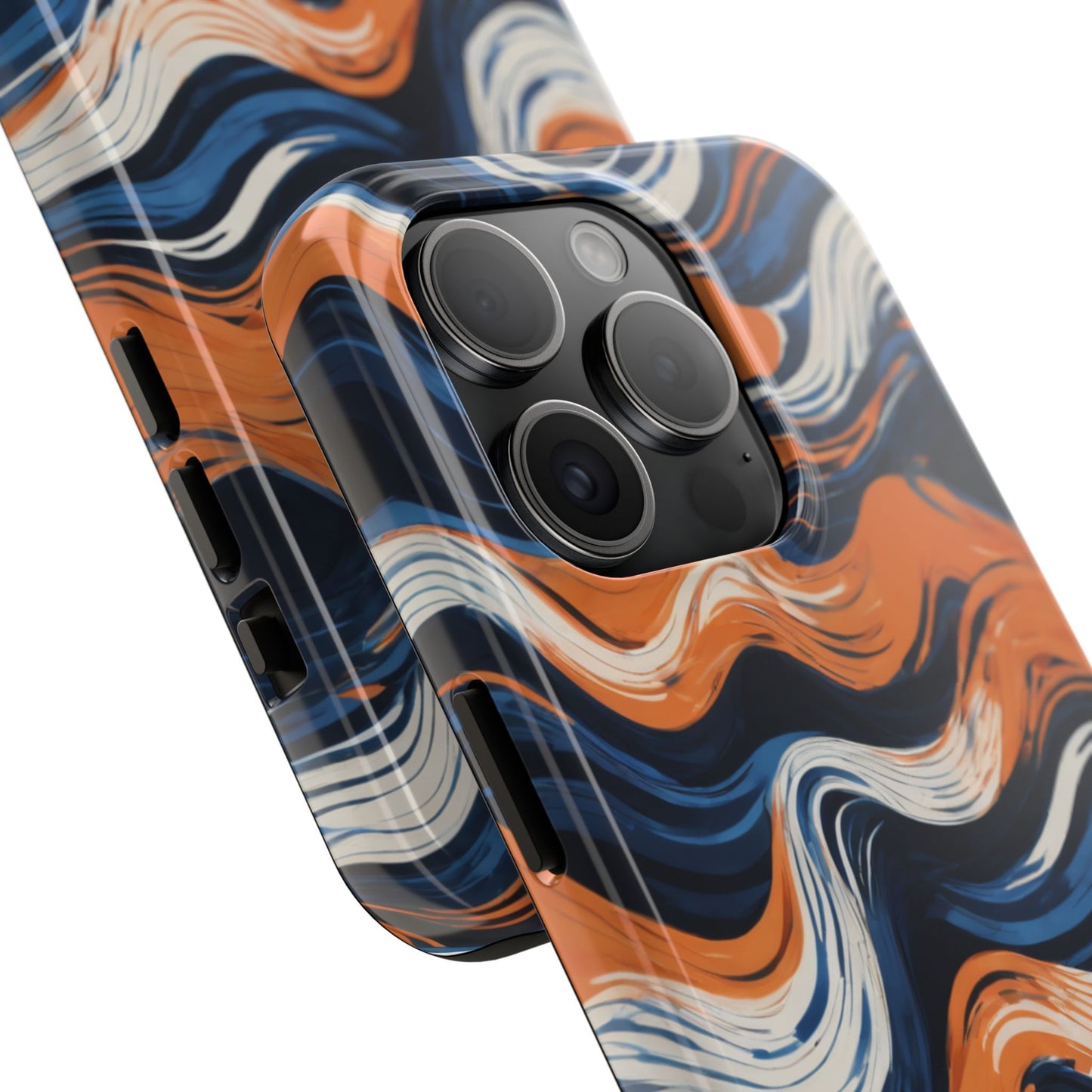 Wave Pattern Tough Phone Case - Stylish and Durable for Modern Lifestyle - for iPhone