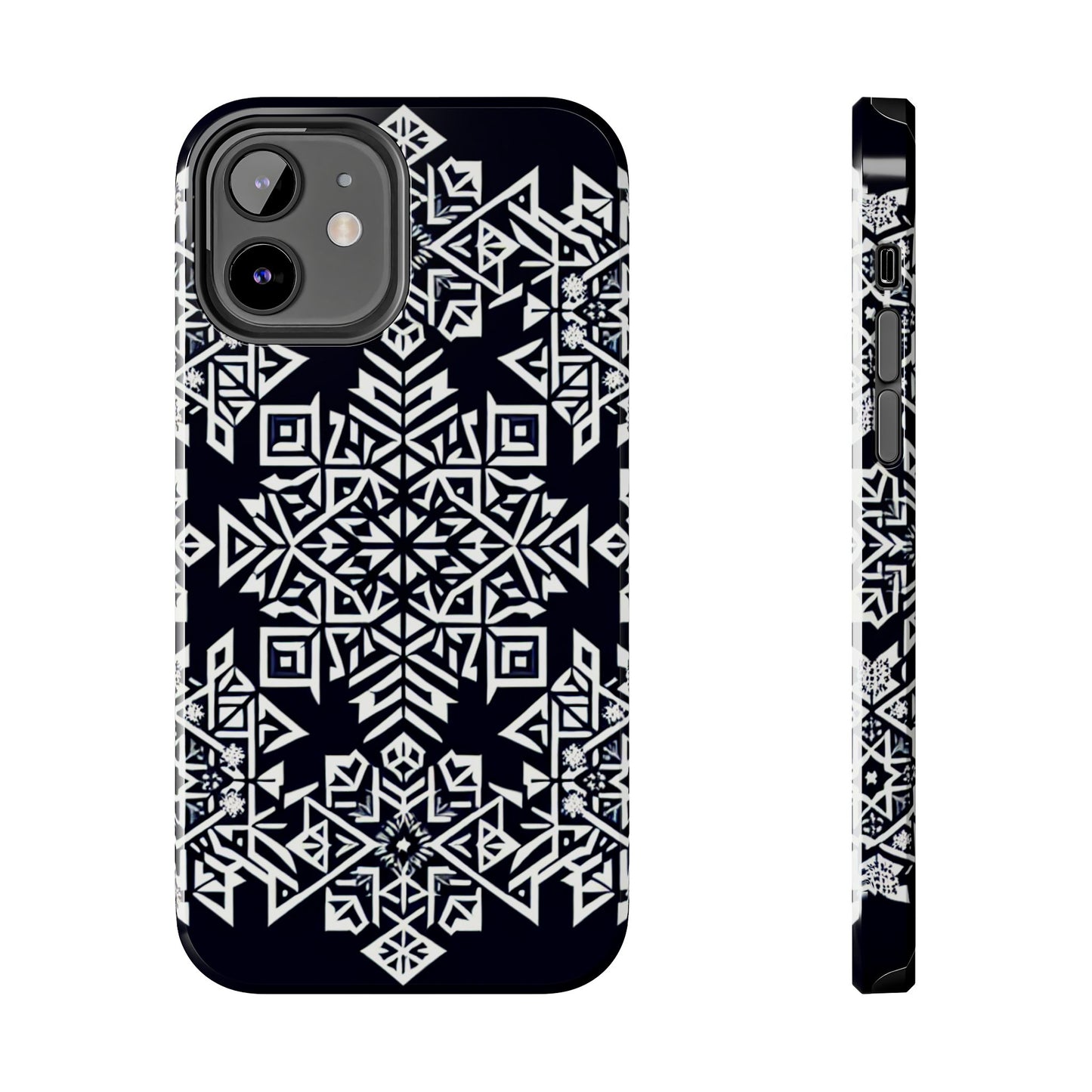 Winter Wonderland Tough Phone Case - Digital Snowflake - for iPhone