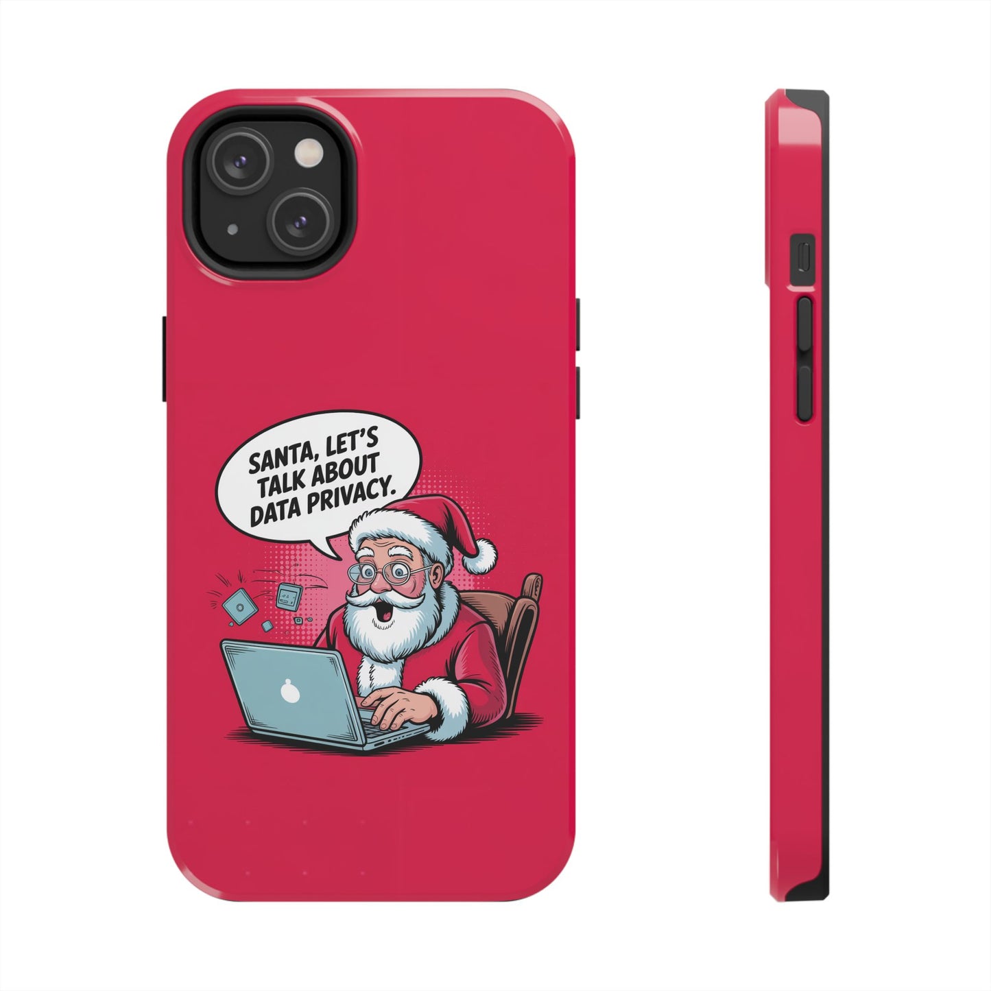 Santa Data Privacy Design Tough iPhone Case for Christmas