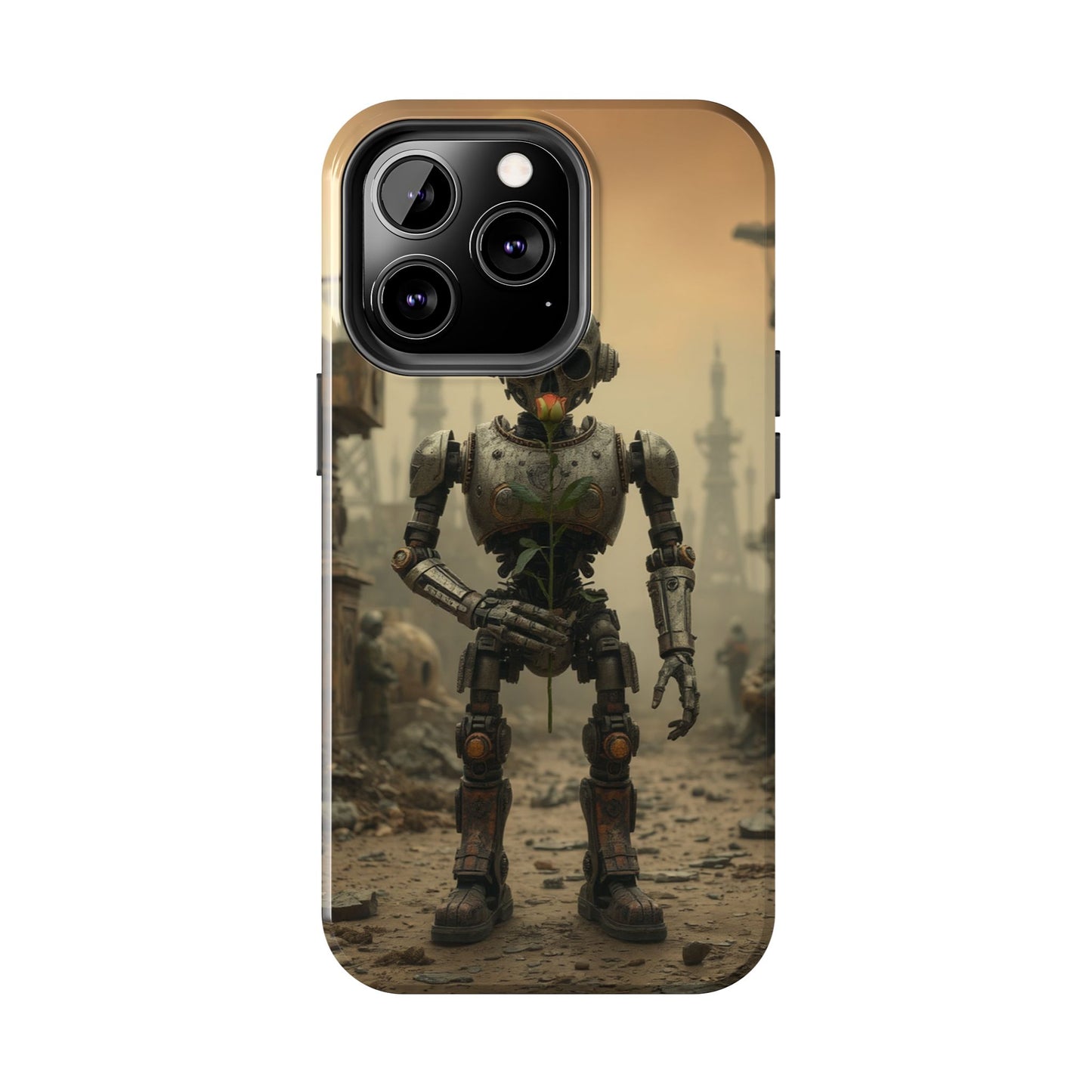 Robotic Sentinel Tough Phone Case - Durable Protector for Sci-Fi Lovers