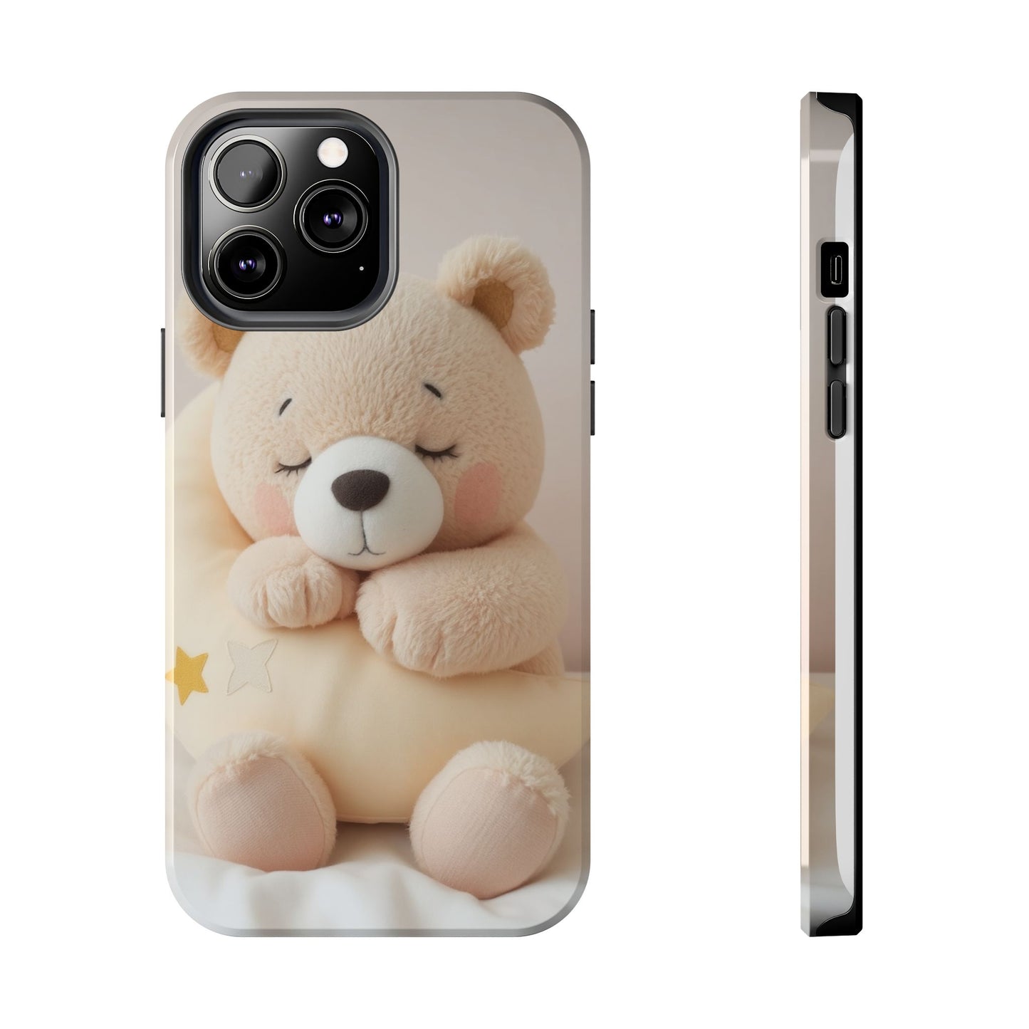 Cute Bear Tough Phone Case - Adorable Baby Animal Design for Kids & Adults