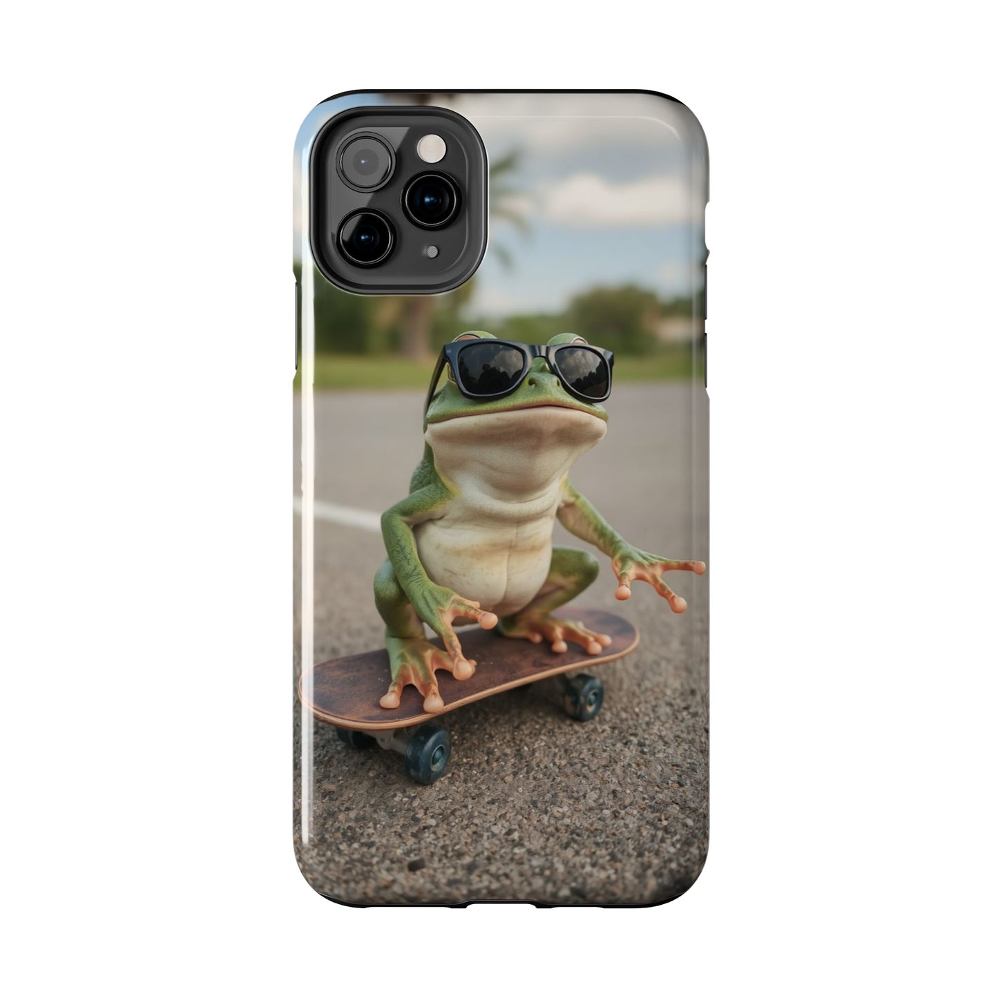 Cool Frog Skateboard Phone Case - Tough and Stylish Protection