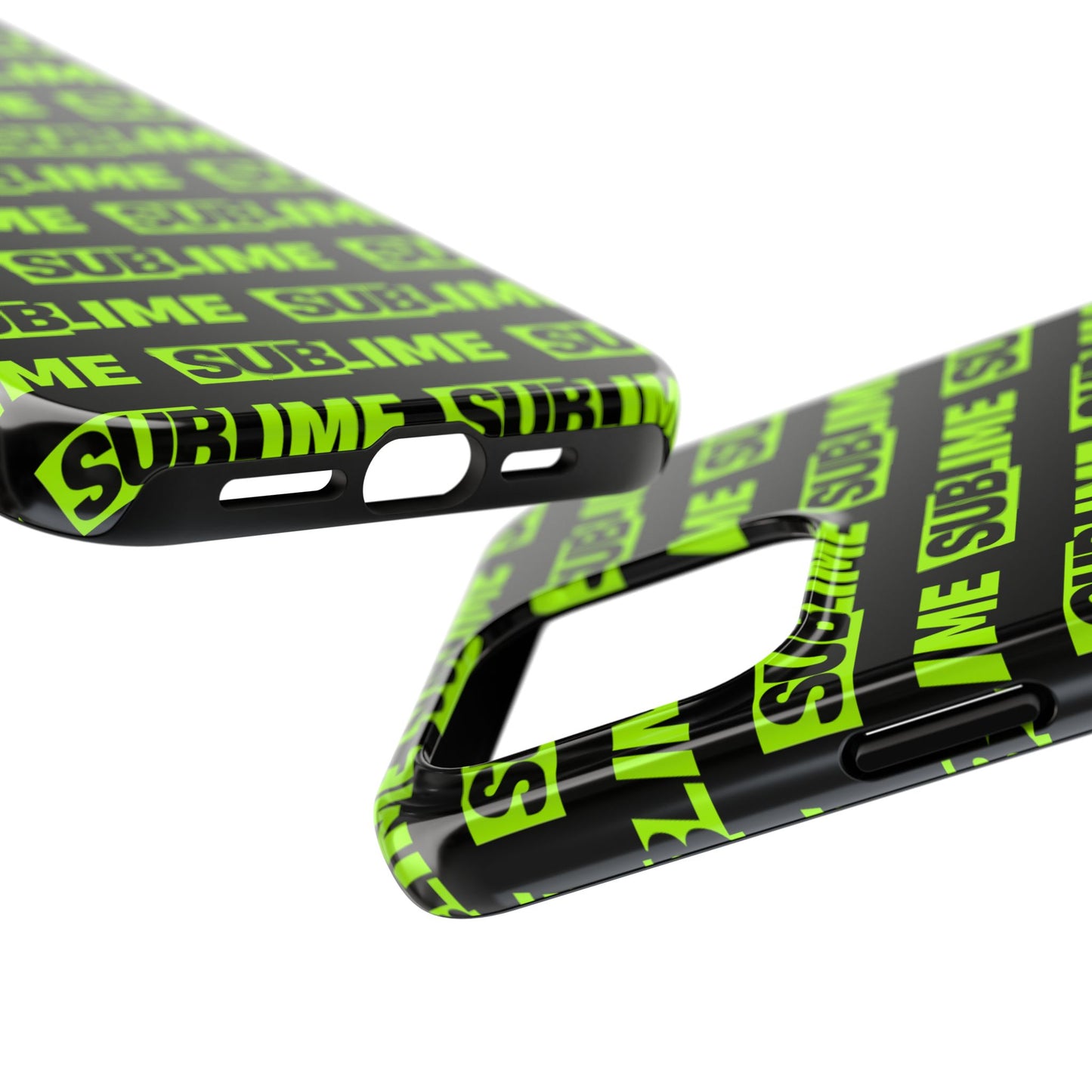 Sublime Text Pattern Tough Phone Case - Vibrant Protective Cover for iPhone