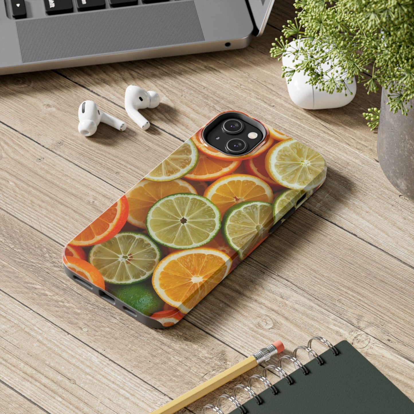 Citrus Slice Tough Phone Case – Vibrant Fruit Design for Summer Fun