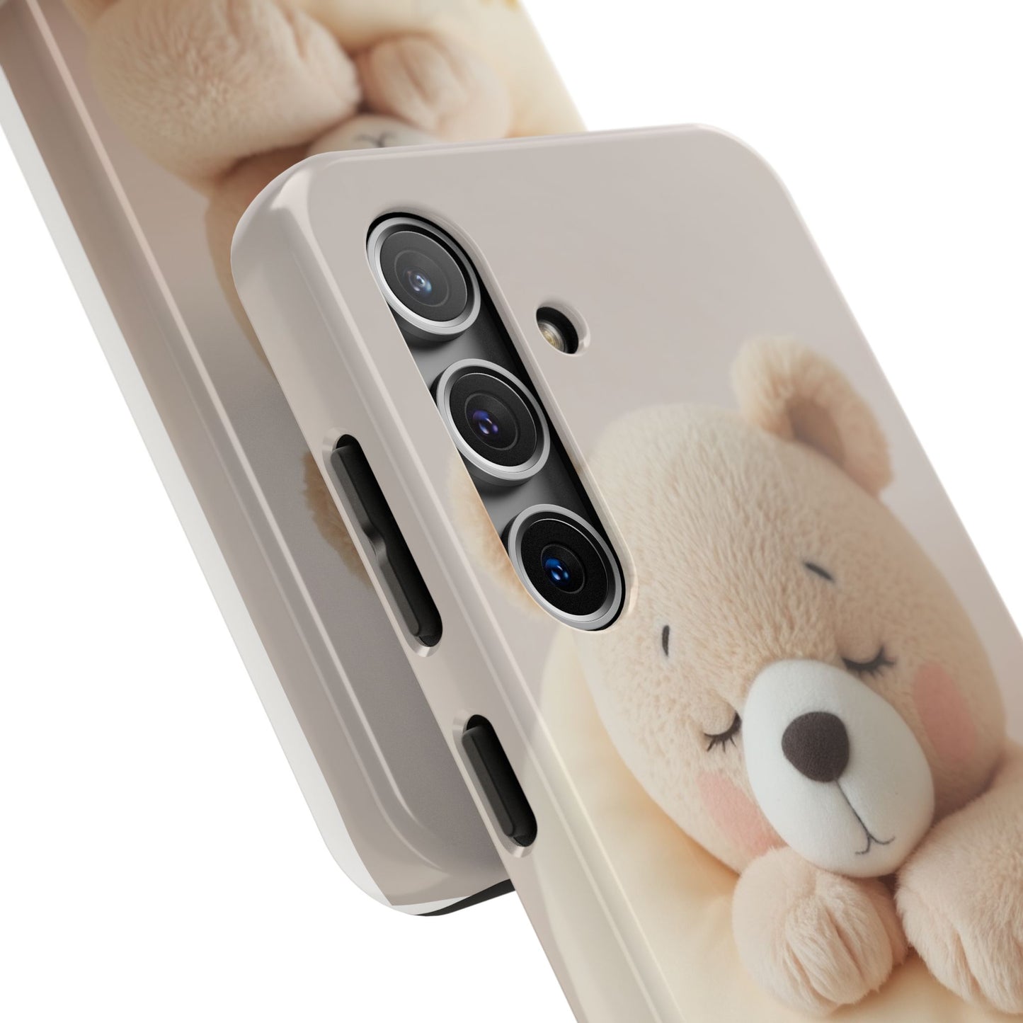 Cute Bear Tough Phone Case - Adorable Baby Animal Design for Kids & Adults