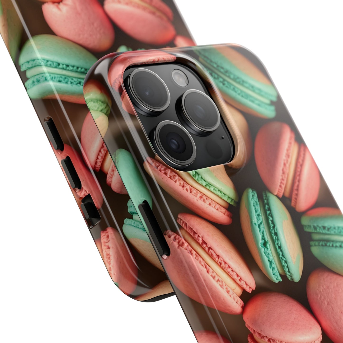 Colorful Tasty Macarons Tough Phone Case - Durable Protection with Sweet Aesthetic - for iPhone