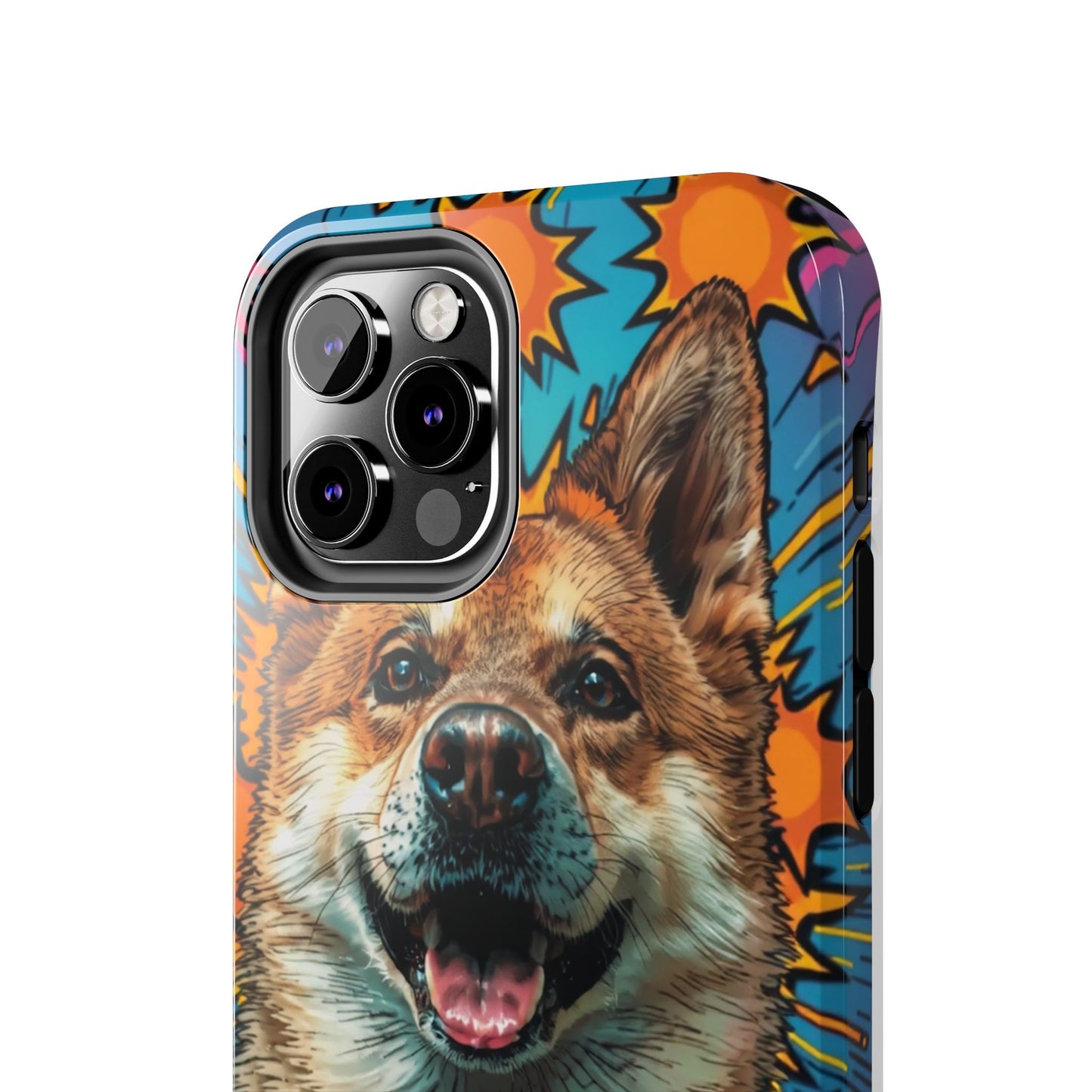 Vibrant Corgi Tough Phone Case - Fun Design for Pet Lovers