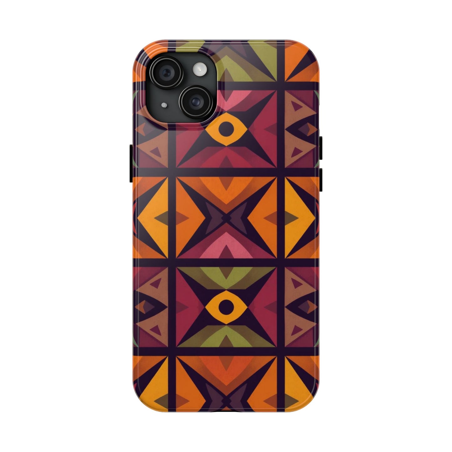 Vibrant Tribal Geometric Tough Phone Case - Colorful Protection for Your iPhone