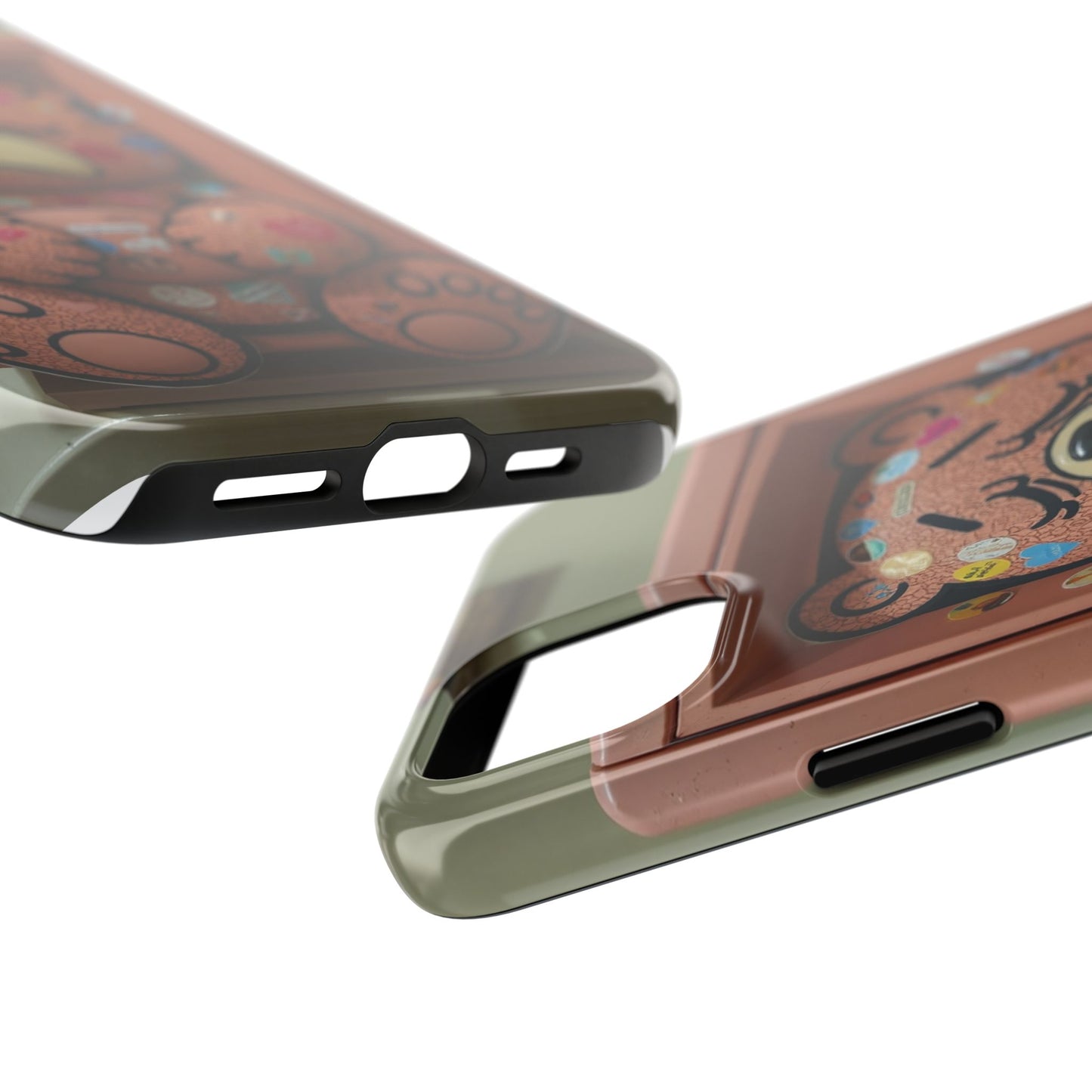 Cute Bear Tough Phone Case - Durable Protection with Fun Design