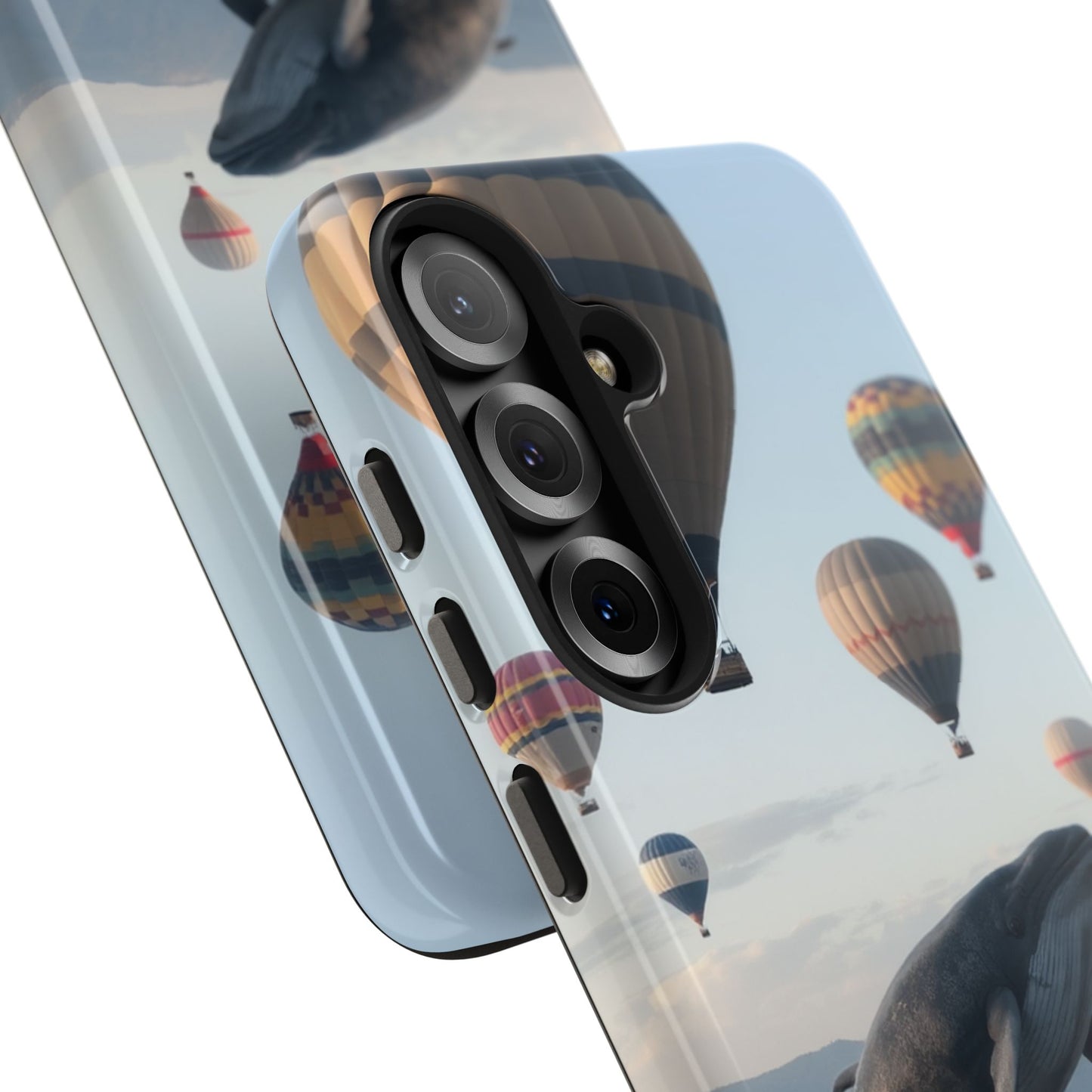Whale Hot Air Balloon Tough Phone Case - Adventure & Nature Lovers