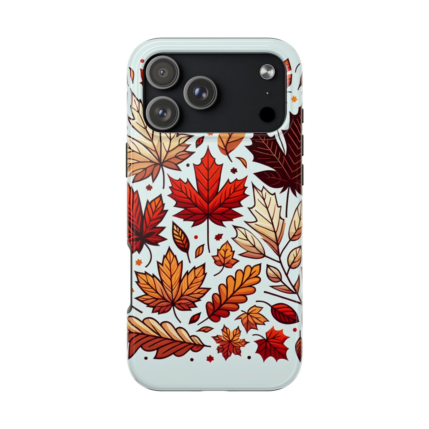 Autumn Leaves Tough Phone Case - Leaves Pattern - for iPhone
