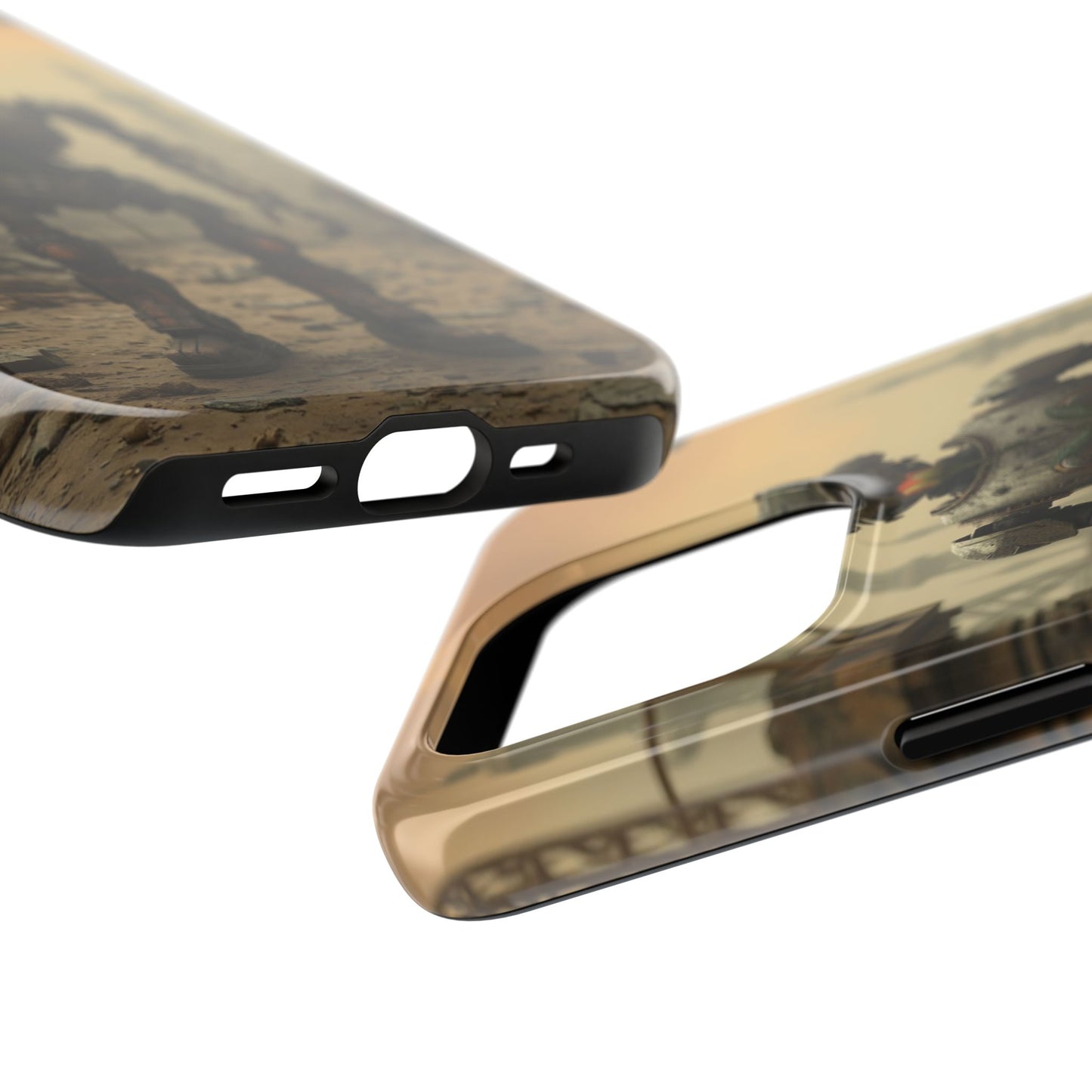 Robotic Sentinel Tough Phone Case - Durable Protector for Sci-Fi Lovers