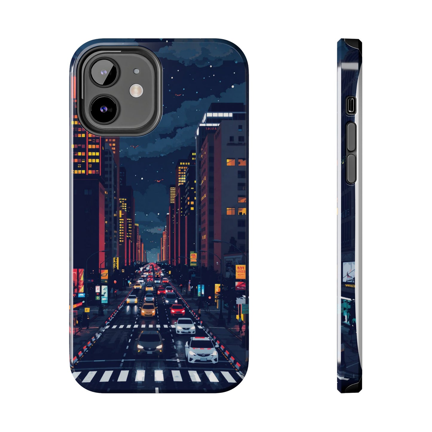 Urban Nightlife Tough Phone Case - Durable & Stylish Protection