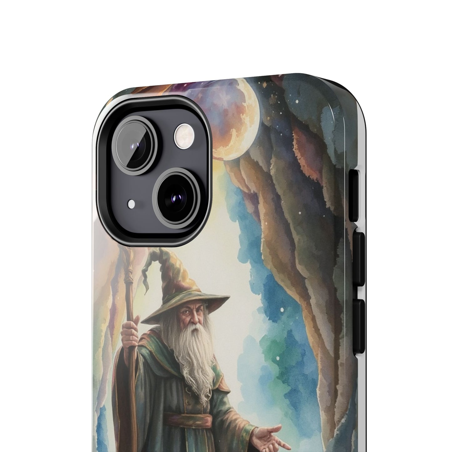 Magical Wizard Phone Case - Tough, Durable Phone Cover for Fantasy Lovers, Geek Gift, Unique Design, Celestial Phone Accessory