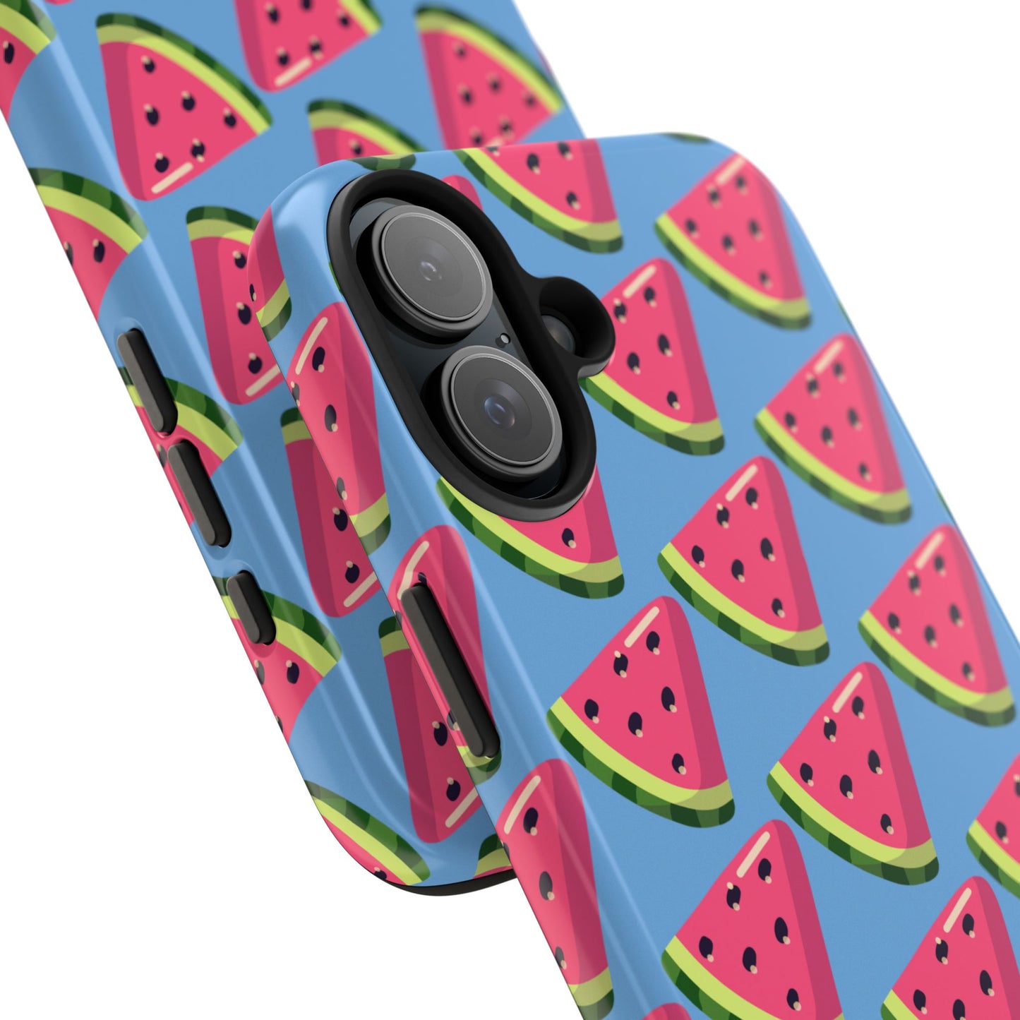 Watermelon Fun Tough Phone Case - Summer Vibes, Blue - for iPhone
