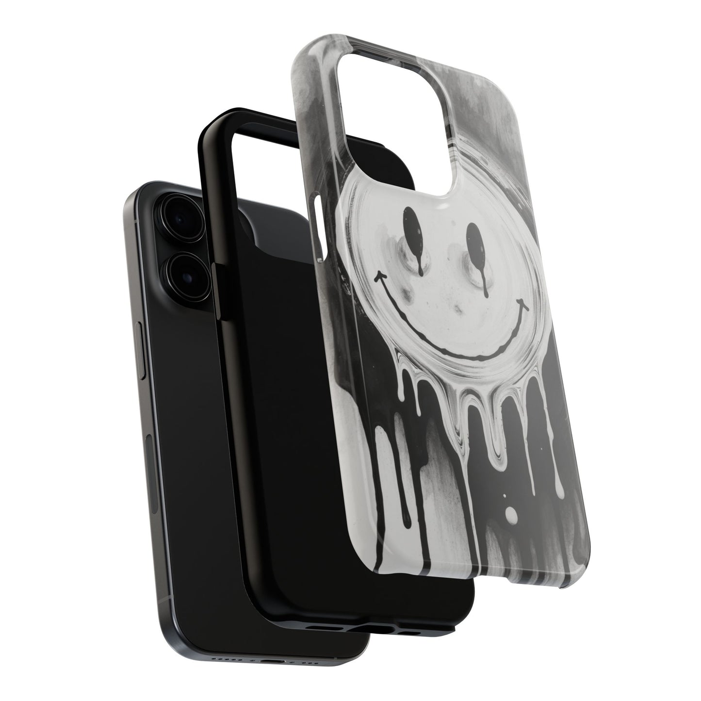 Dripping Smiley Tough Phone Case - Stylish & Durable Protection