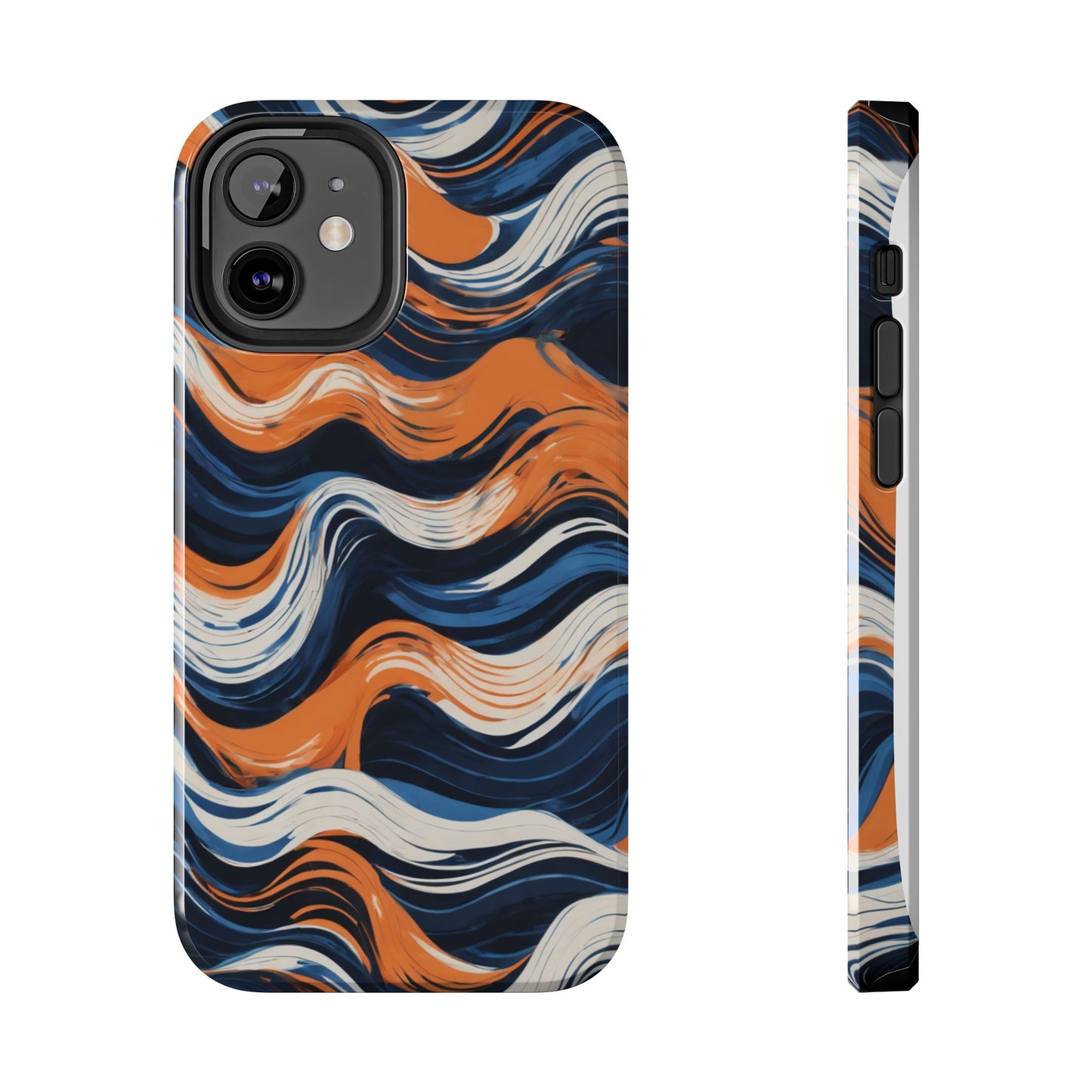 Wave Pattern Tough Phone Case - Stylish and Durable for Modern Lifestyle - for iPhone
