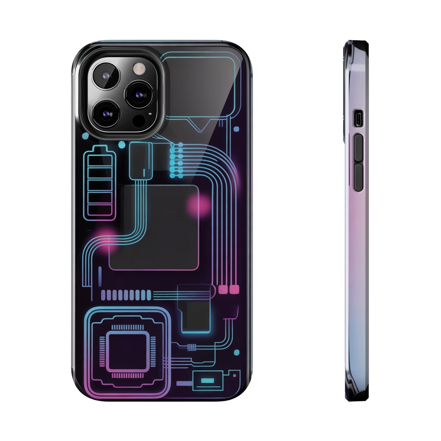 Cyberpunk Circuits Tough Phone Case