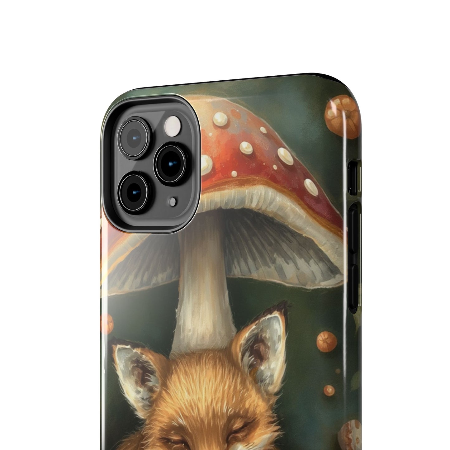 Cute Fox & Mushroom Phone Case - Tough Protective Cover