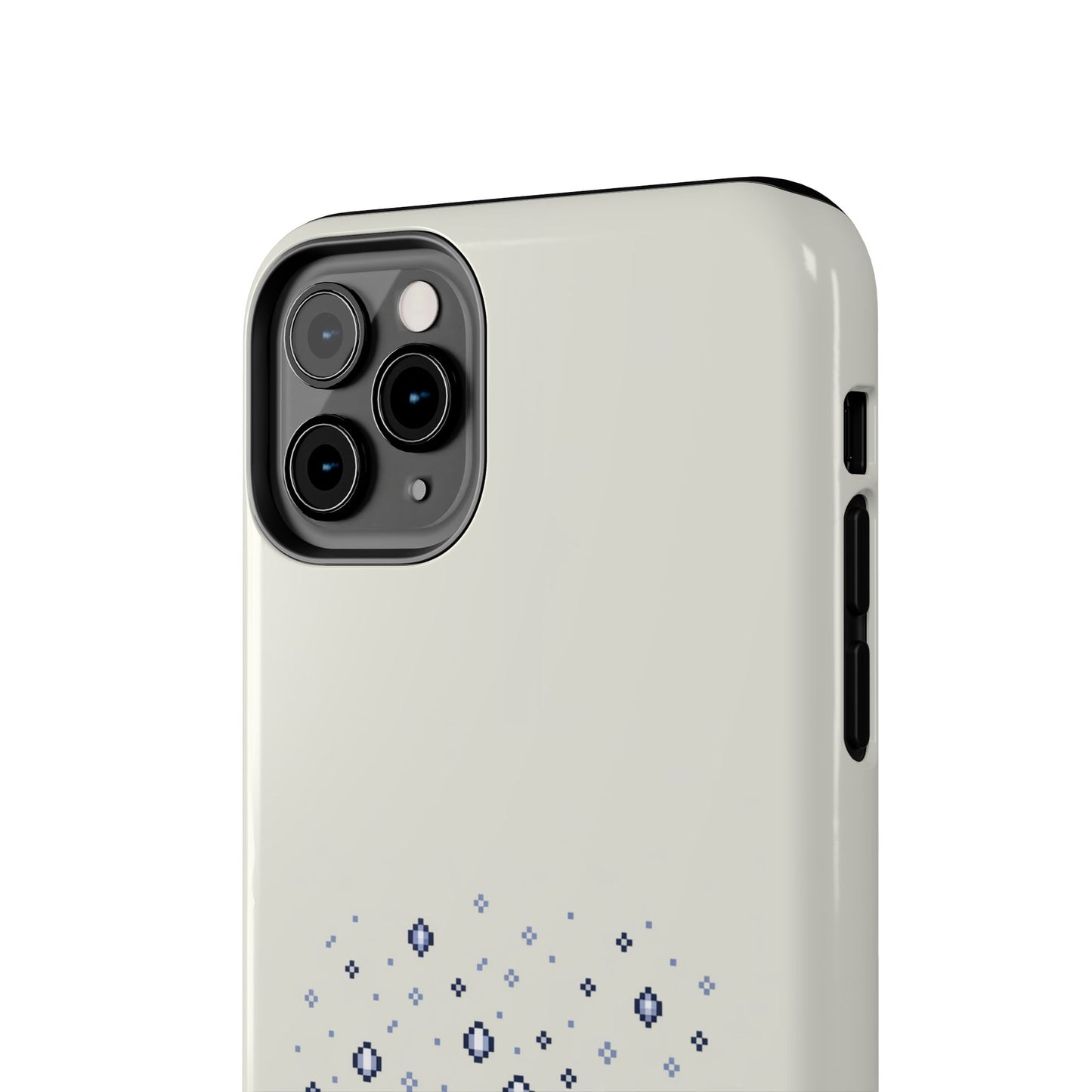 Snowy Vibe Tough Phone Case - Let It Snow Loading Design Pixel Art