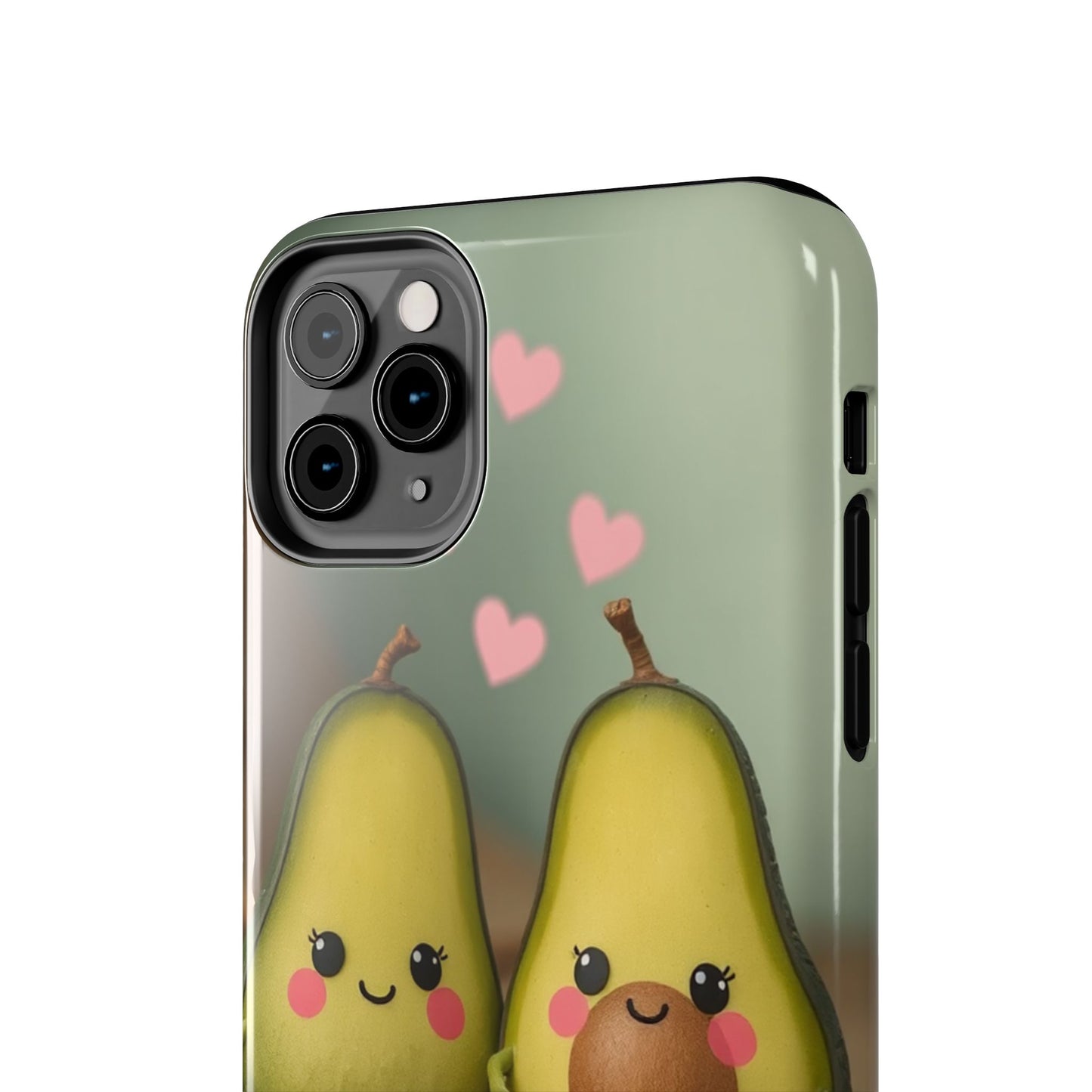 Cute Avocado Phone Case, Funny Tough Case, Quirky Phone Accessory, Gifts for Foodies, Valentine's Day Present