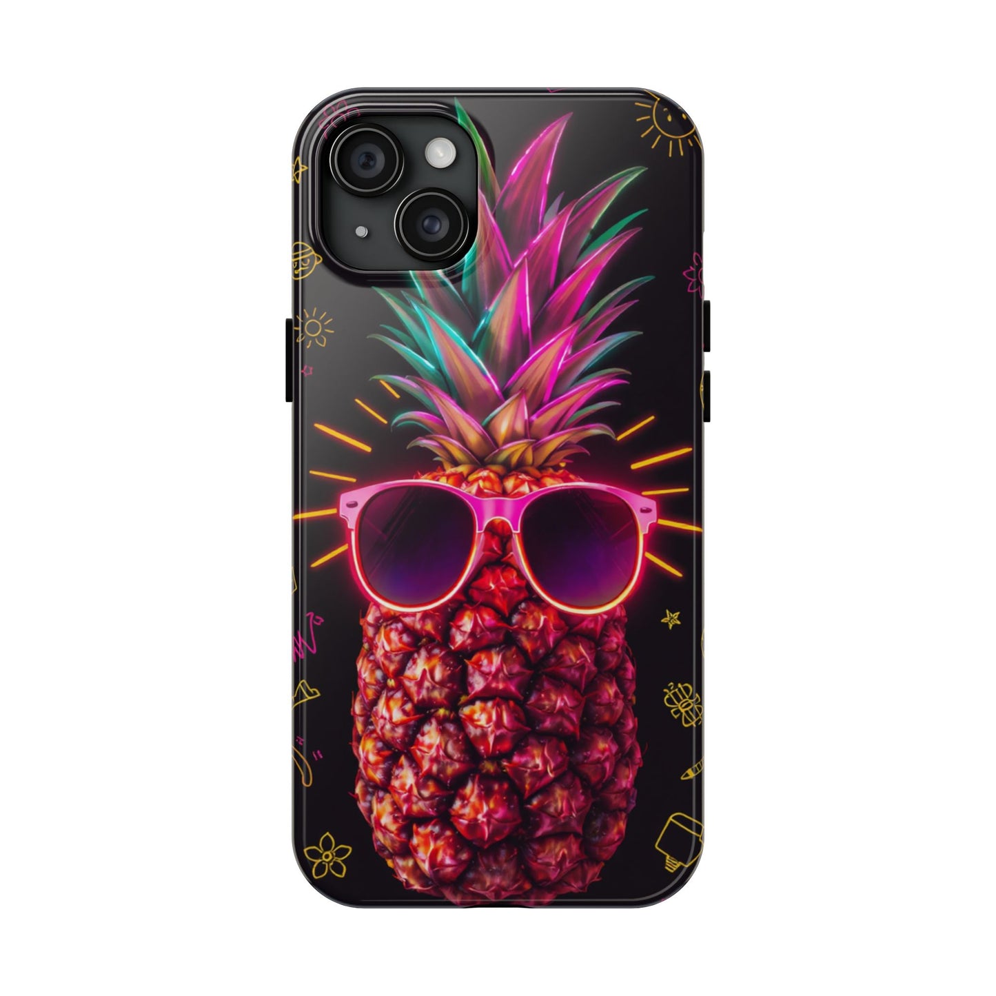 Tough Pineapple Phone Case - Cool, Vibrant Design Perfect for Summer Vibes