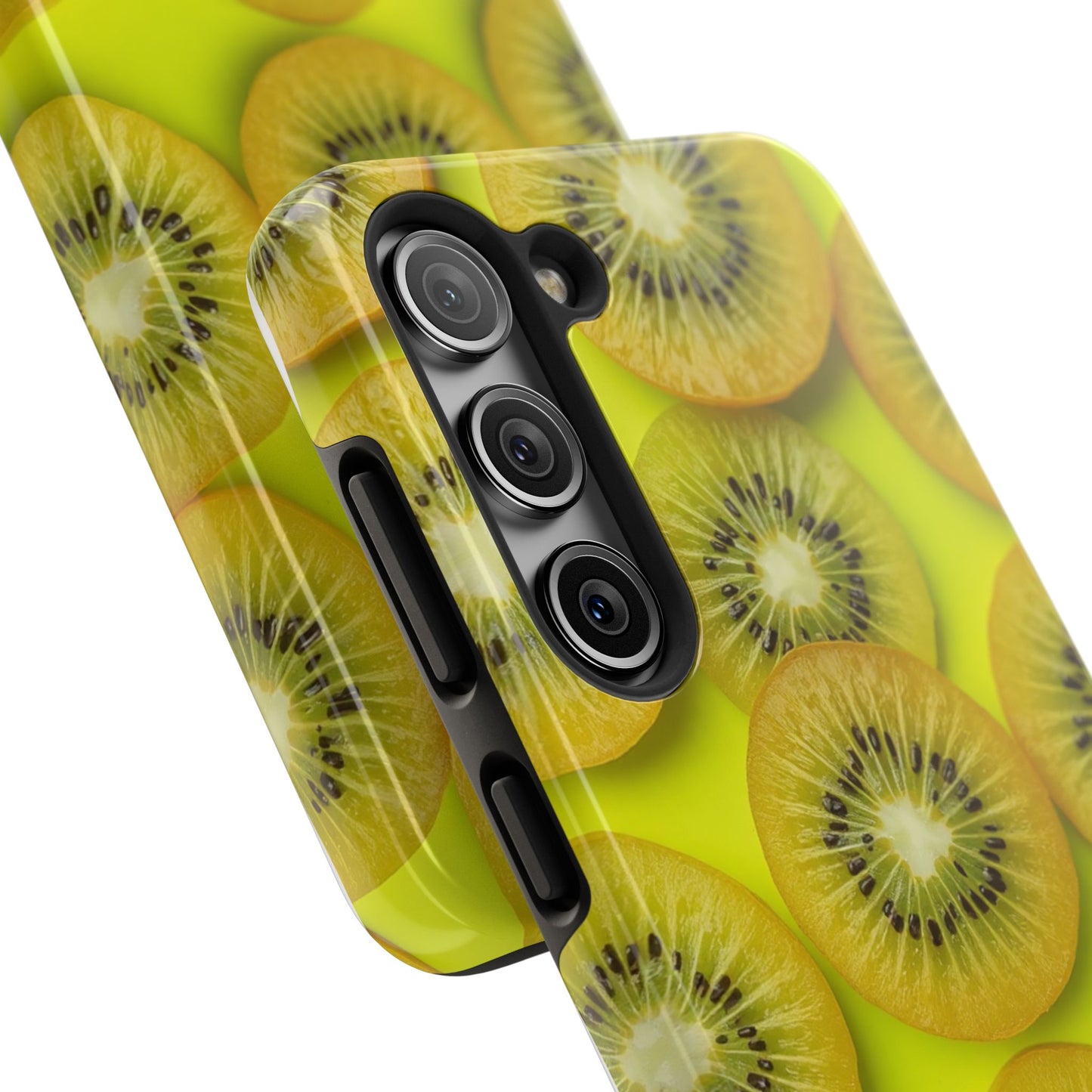 Vibrant Kiwi Tough Phone Case - Bright Yellow Design for Fruit Lovers