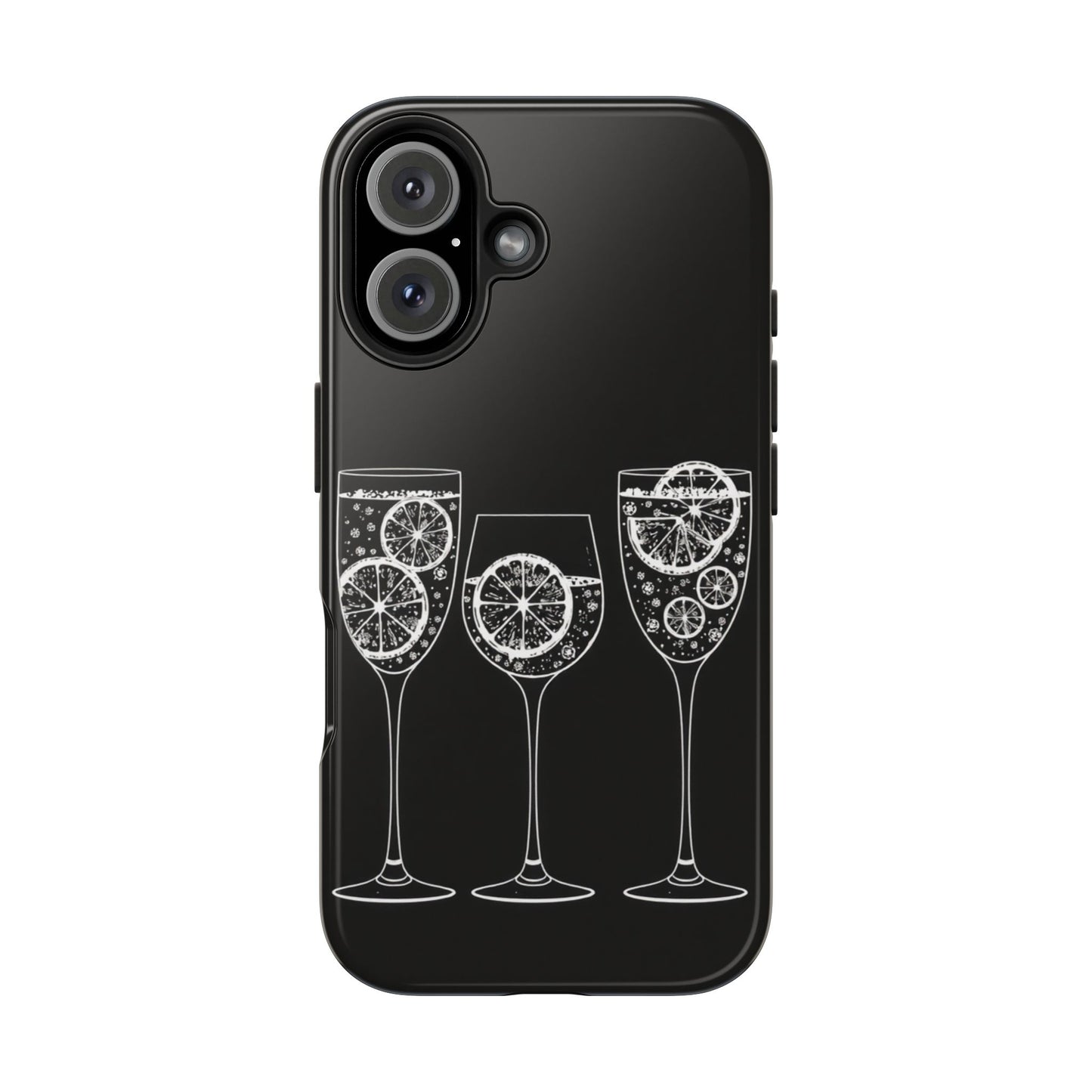 Stylish Tough Phone Cases with Citrus Glass Design, Protective Cases for Parties, Summer Events, and Everyday Use