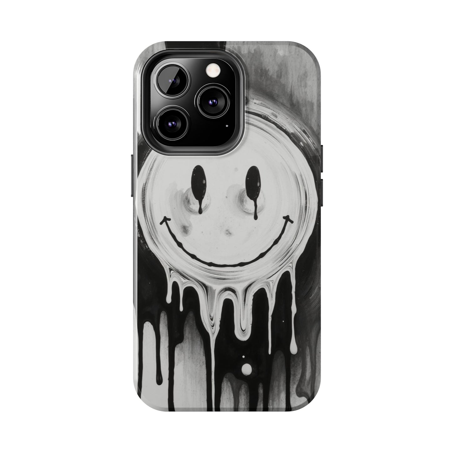 Dripping Smiley Tough Phone Case - Stylish & Durable Protection