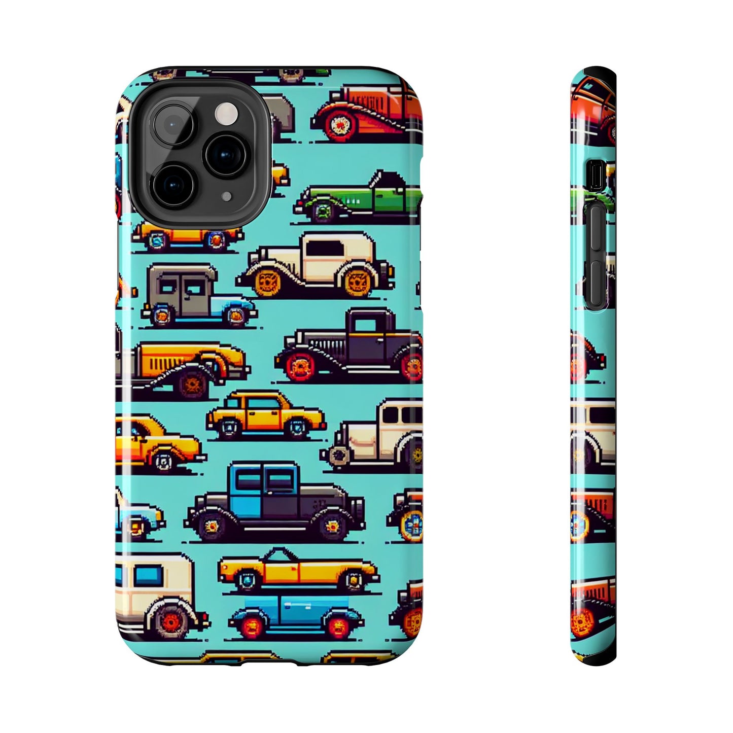 Retro Car Pixel Art Tough Phone Case - Durable & Stylish Protection - for iPhone