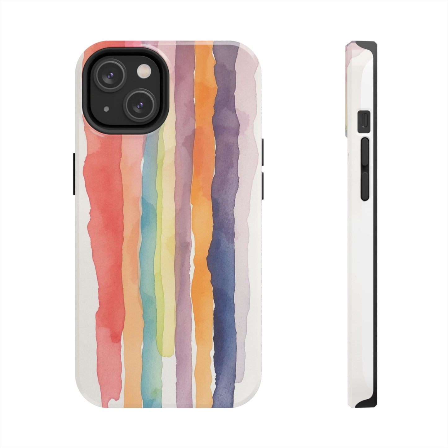 Colorful Watercolor Tough Phone Case - Stylish and Durable Cover for Creative Souls