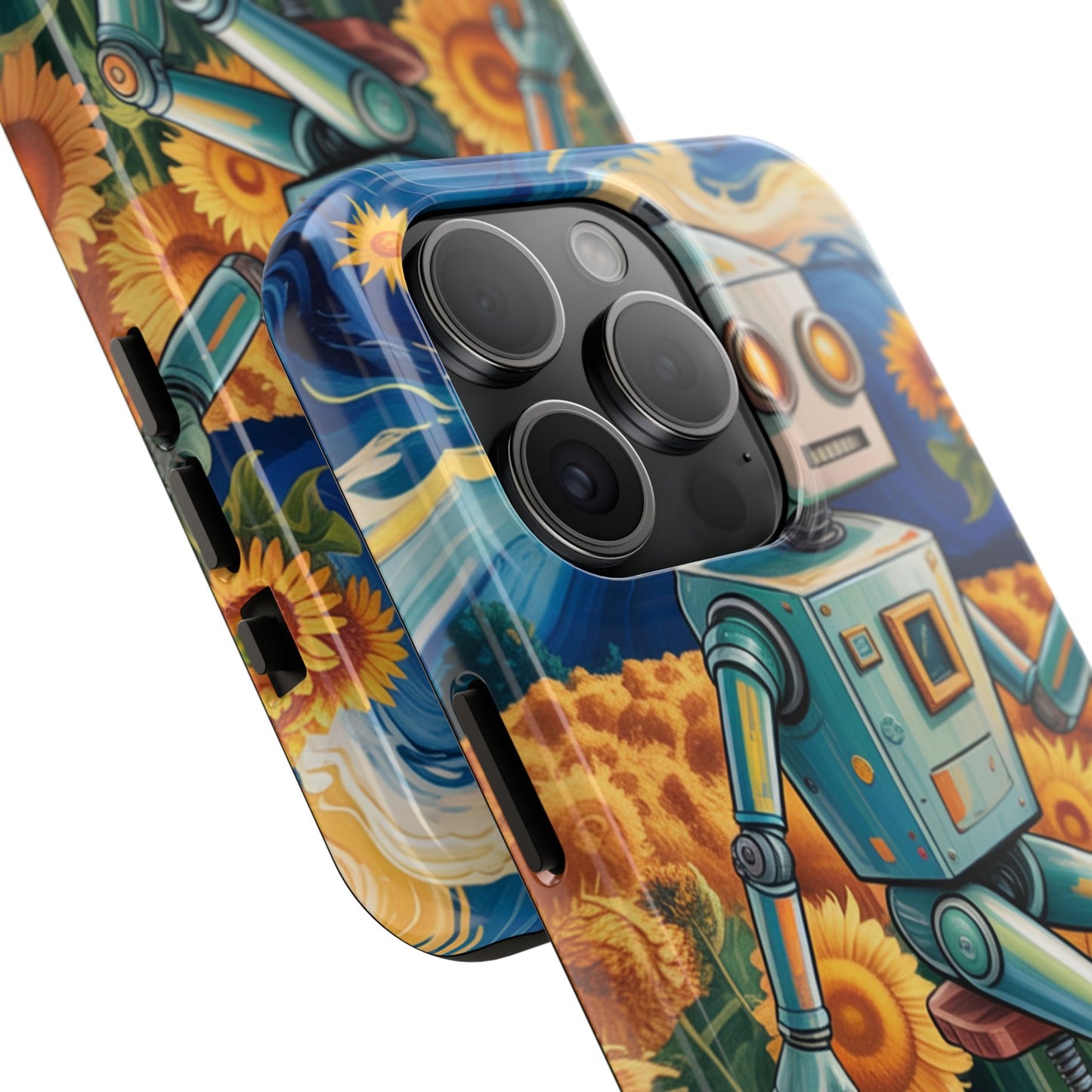 Robot Cycle Tough Phone Case - Durable & Unique Design