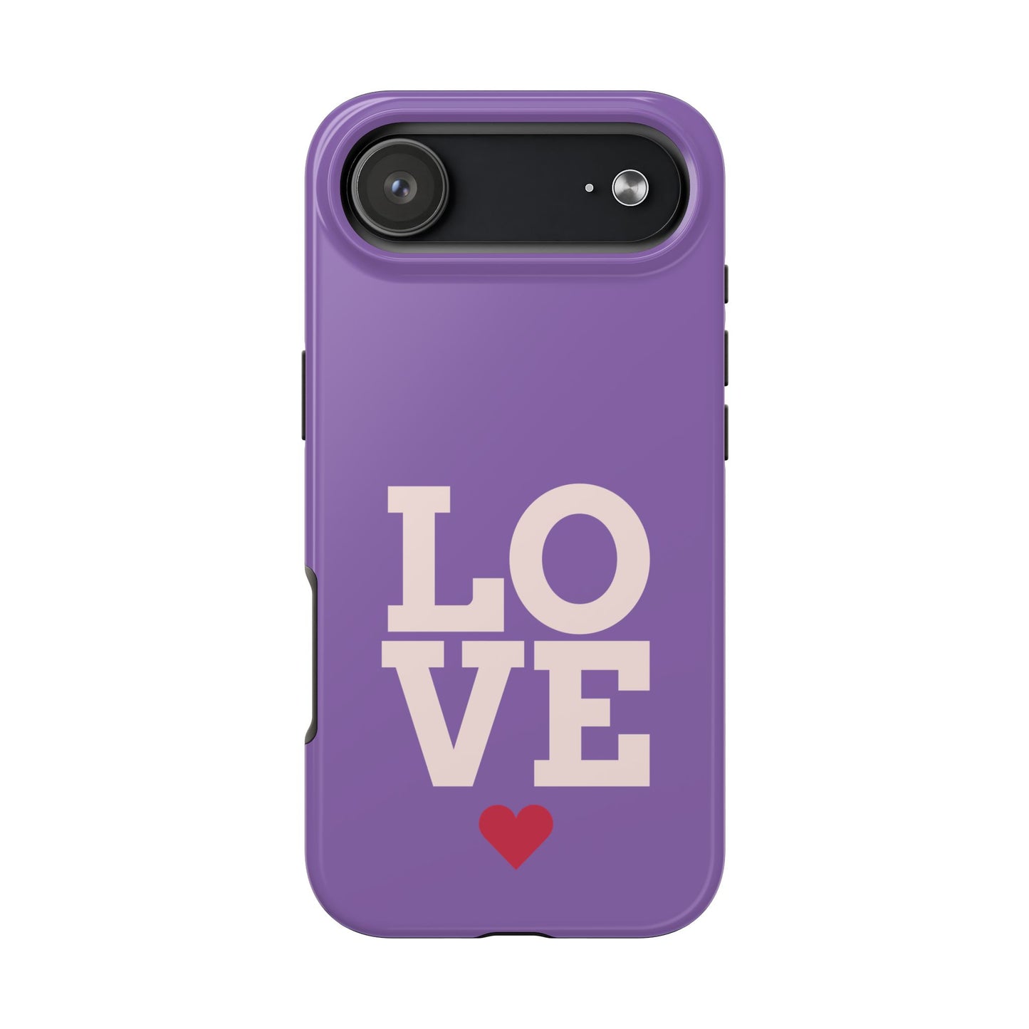 Purple Love Phone Case - Durable & Stylish Tough Case - for iPhone