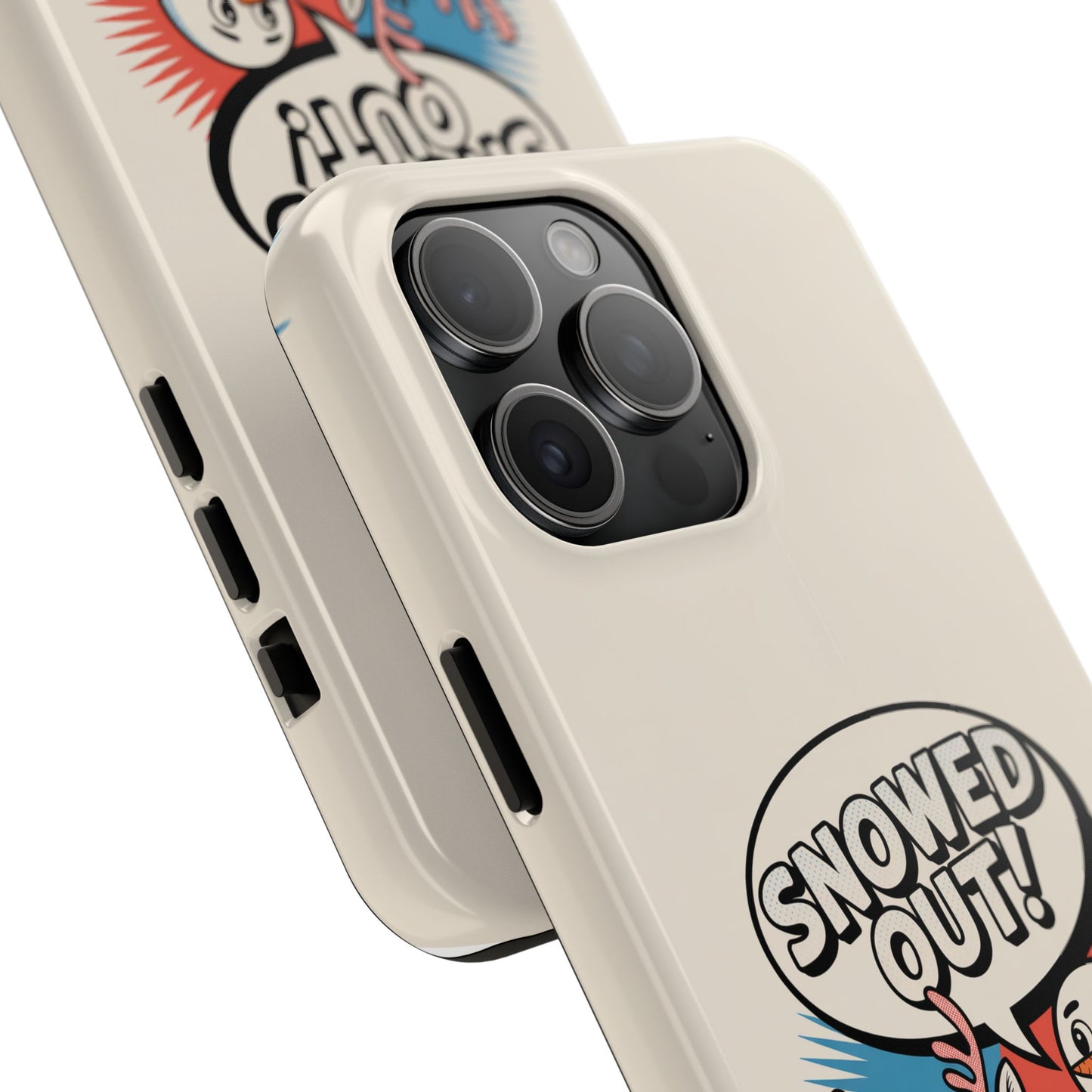 Snowman & Reindeer Tough Phone Case - Snowed Out Holiday Design