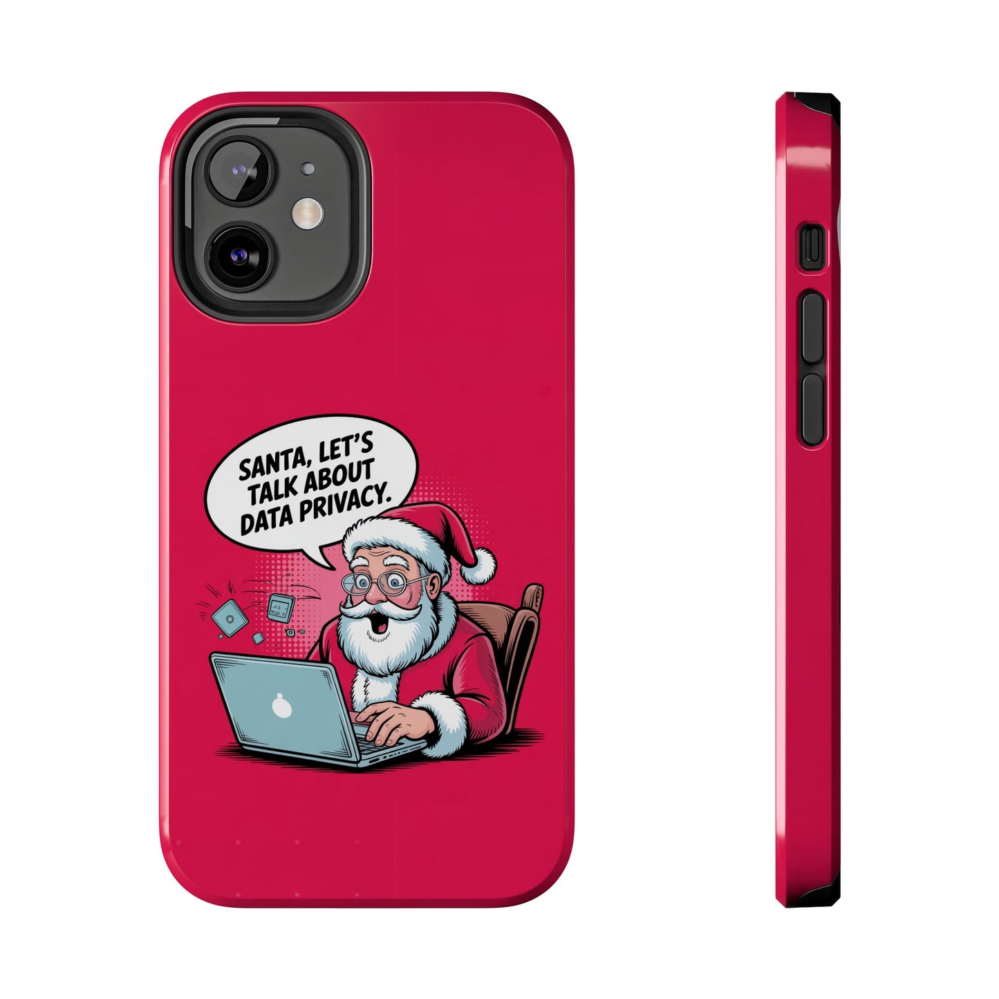 Santa Data Privacy Design Tough iPhone Case for Christmas