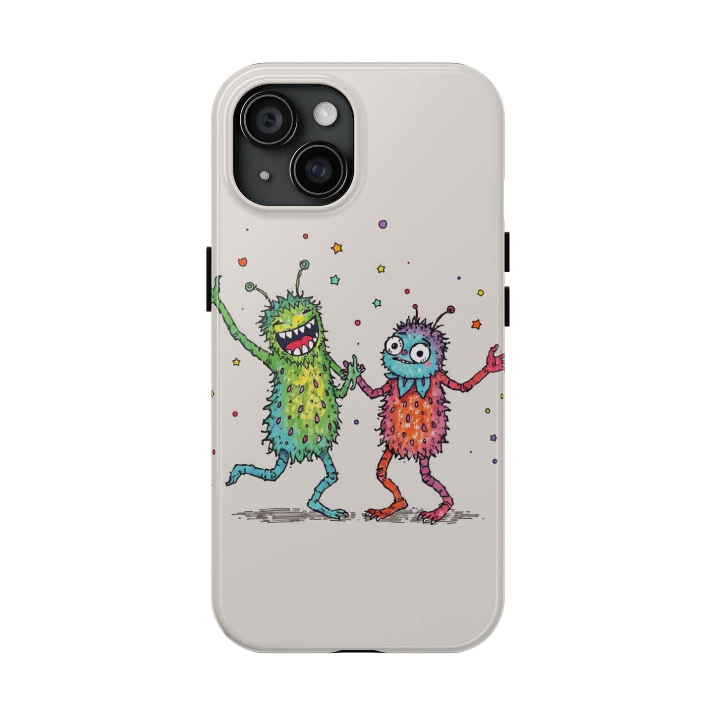 Colorful Monster Tough Phone Case - Fun and Playful Design