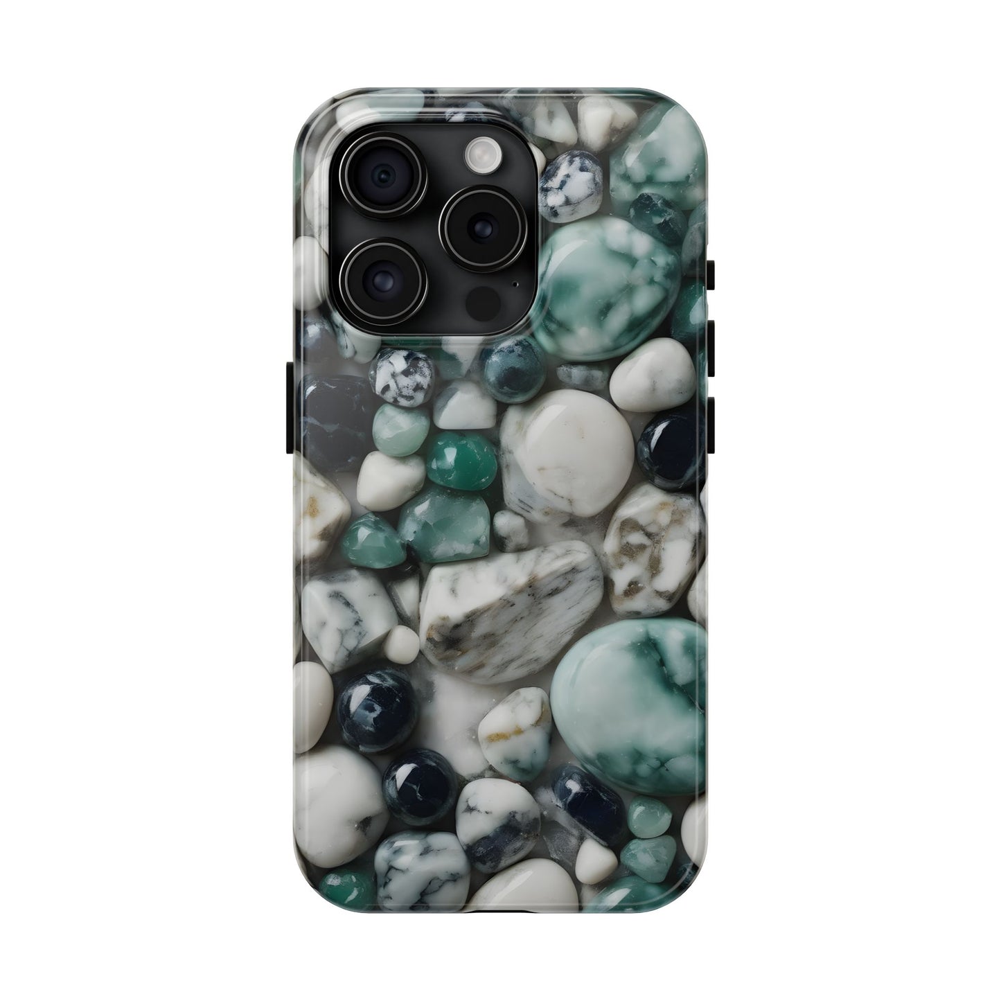 Small Rocks Pattern Tough Phone Case - Stylish & Durable Protection - for iPhone
