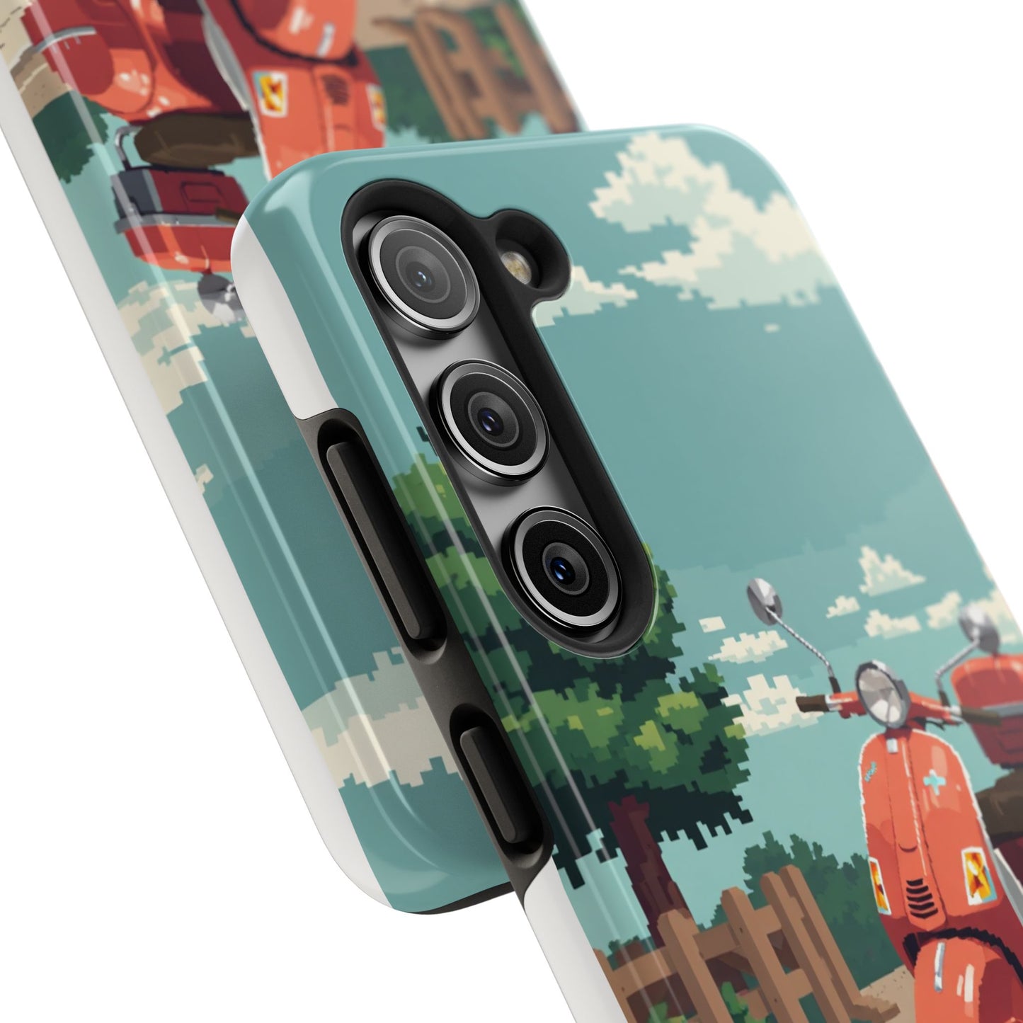 Retro Scooter Phone Case - Tough & Stylish Protection