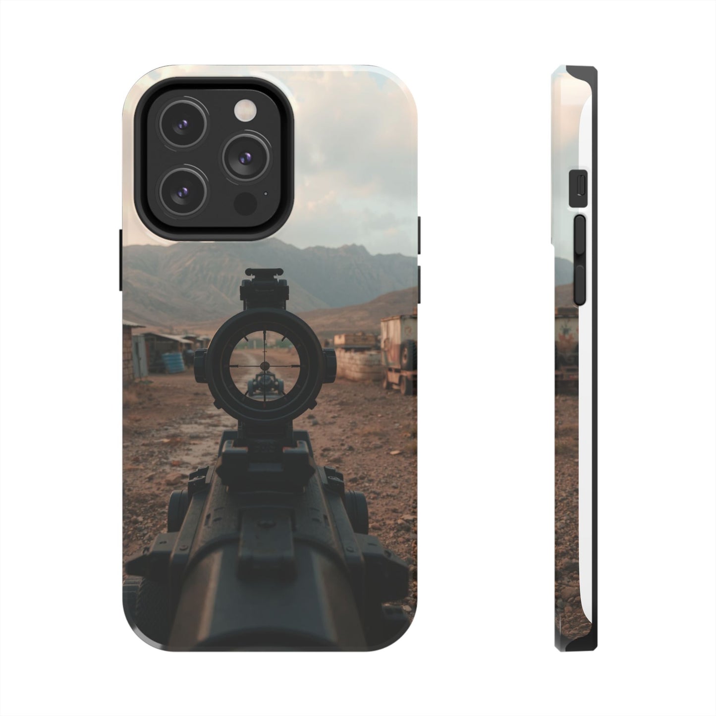 Tough Phone Case - Military Inspired Design with Sniper Scope