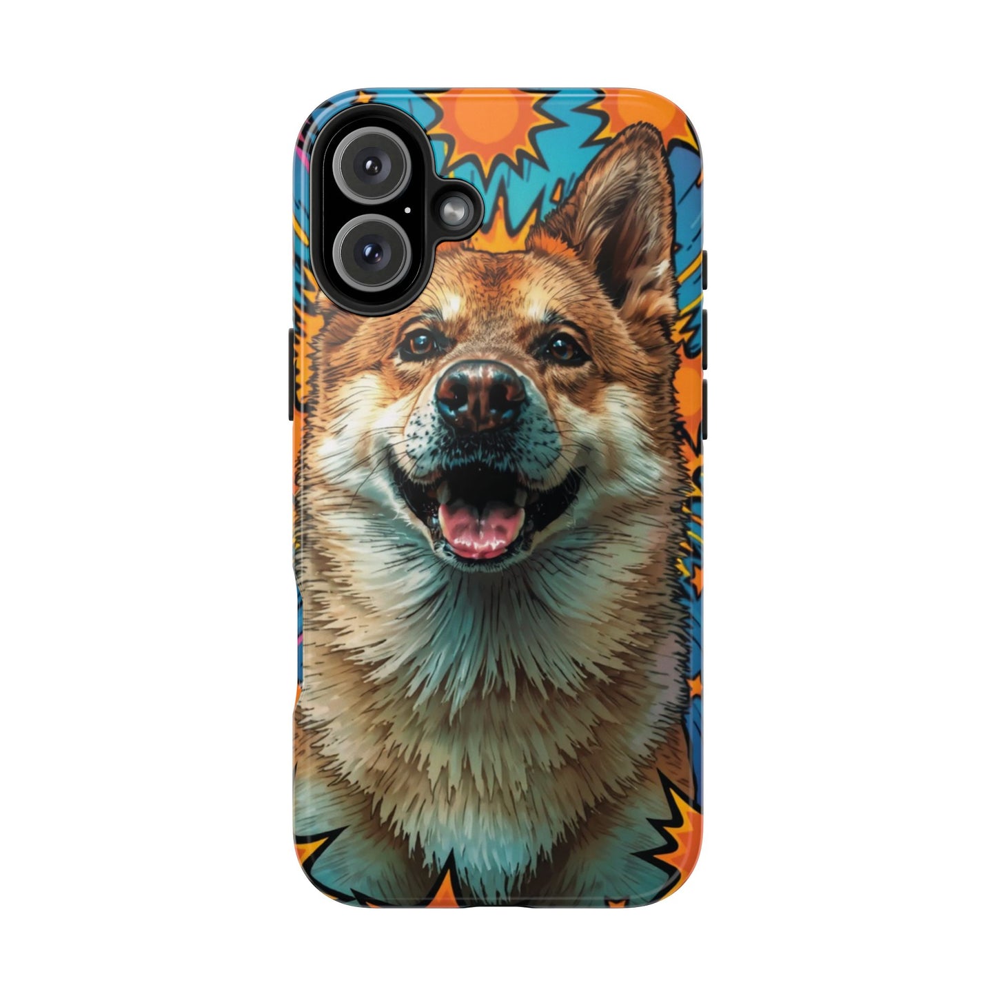 Vibrant Corgi Tough Phone Case - Fun Design for Pet Lovers