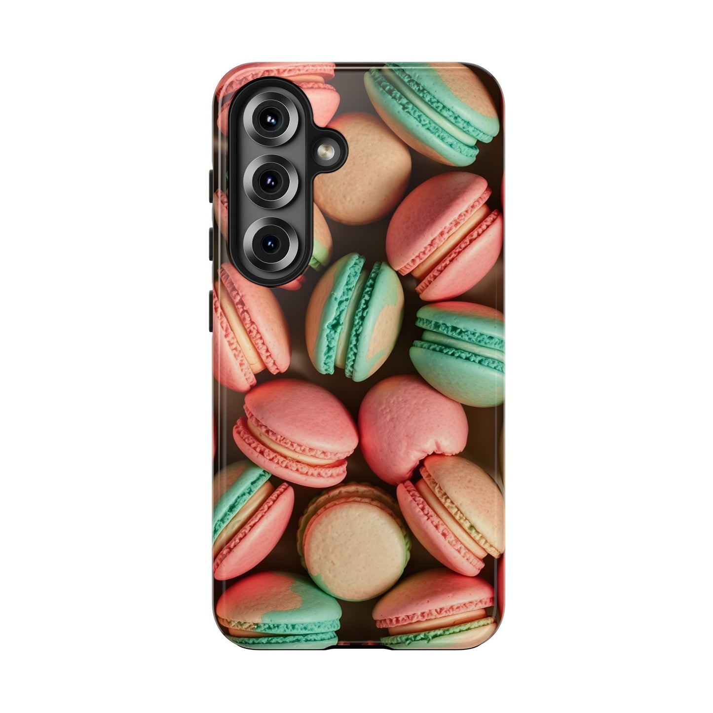 Colorful Tasty Macarons Tough Phone Case - Durable Protection with Sweet Aesthetic - for iPhone