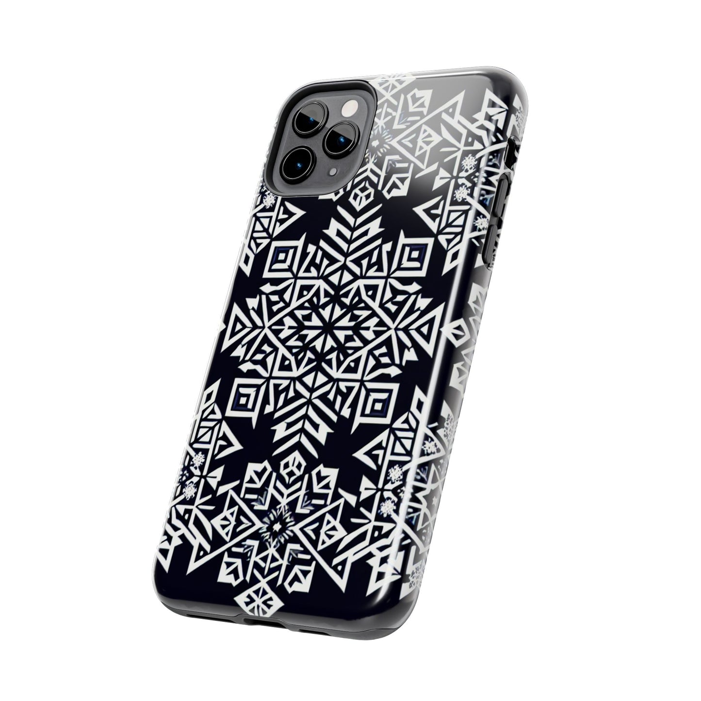 Winter Wonderland Tough Phone Case - Digital Snowflake - for iPhone