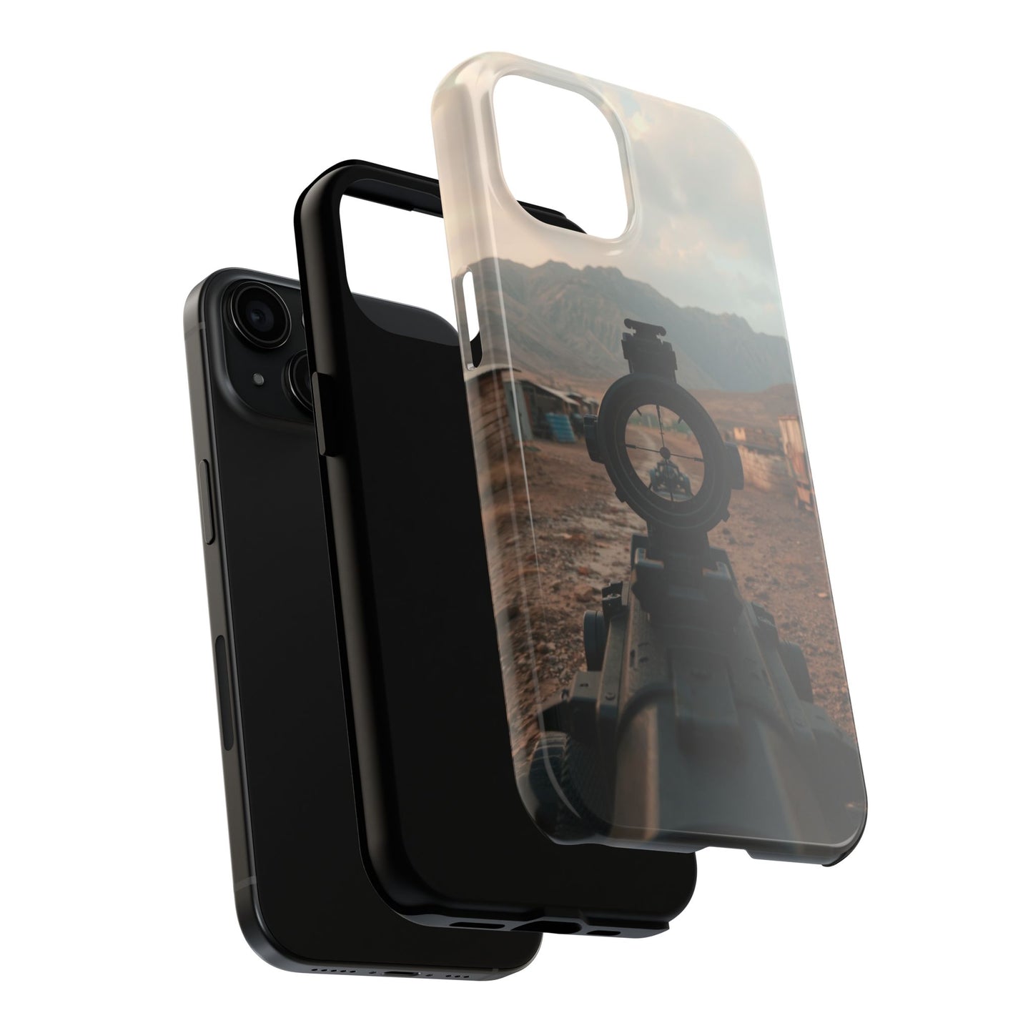 Tough Phone Case - Military Inspired Design with Sniper Scope