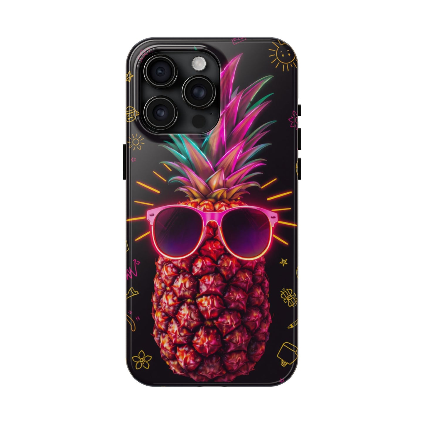 Tough Pineapple Phone Case - Cool, Vibrant Design Perfect for Summer Vibes