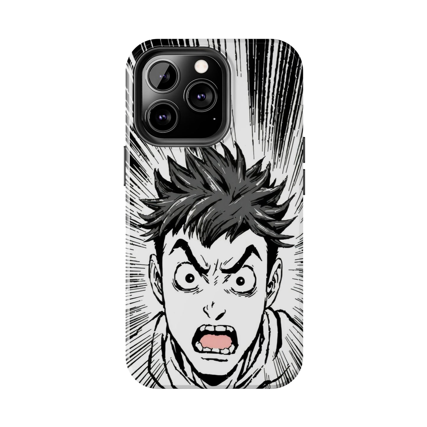 Intense Graphic Phone Case - Tough Design for Anime Fans