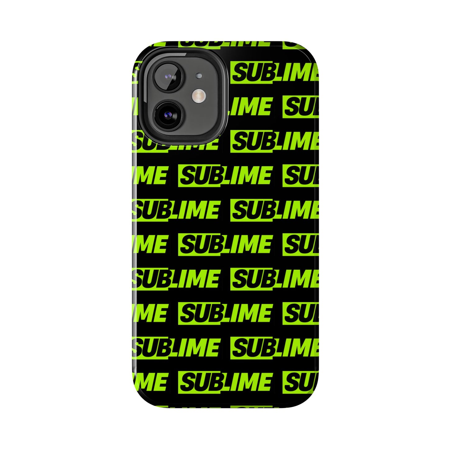 Sublime Text Pattern Tough Phone Case - Vibrant Protective Cover for iPhone