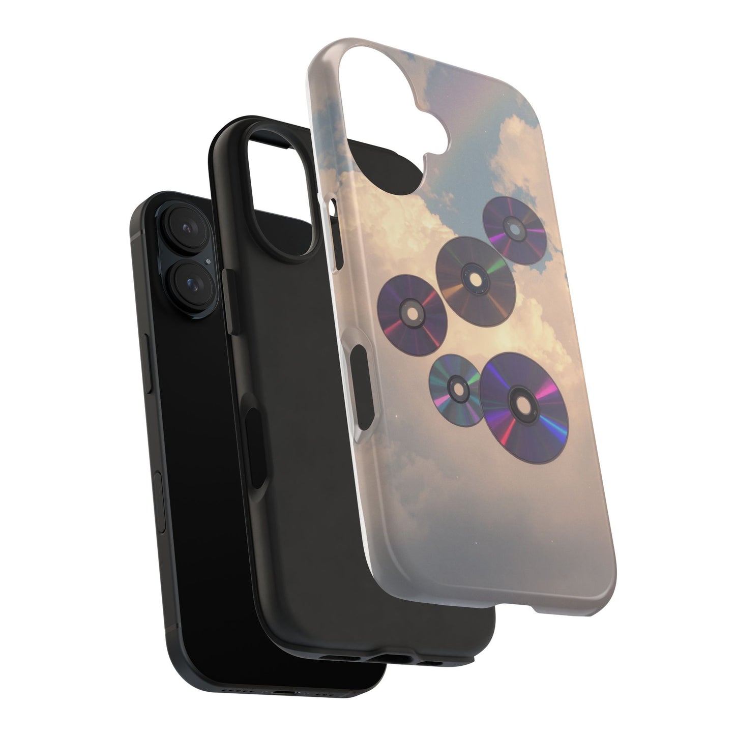 Vibrant Cloud CD Tough Phone Case - Durable and Stylish